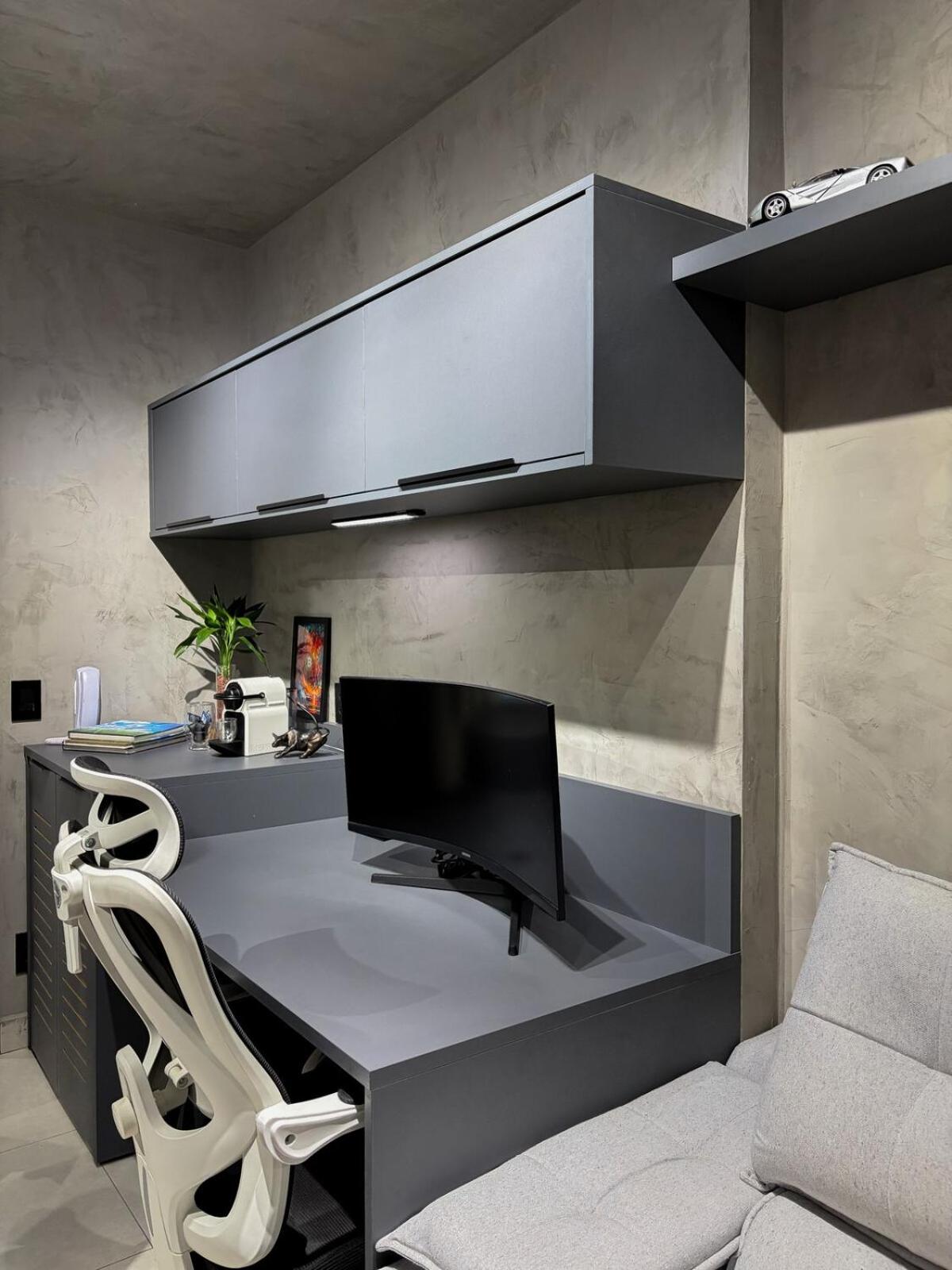 Studio moderno, 230m do Metrô, Gamer & Home Office