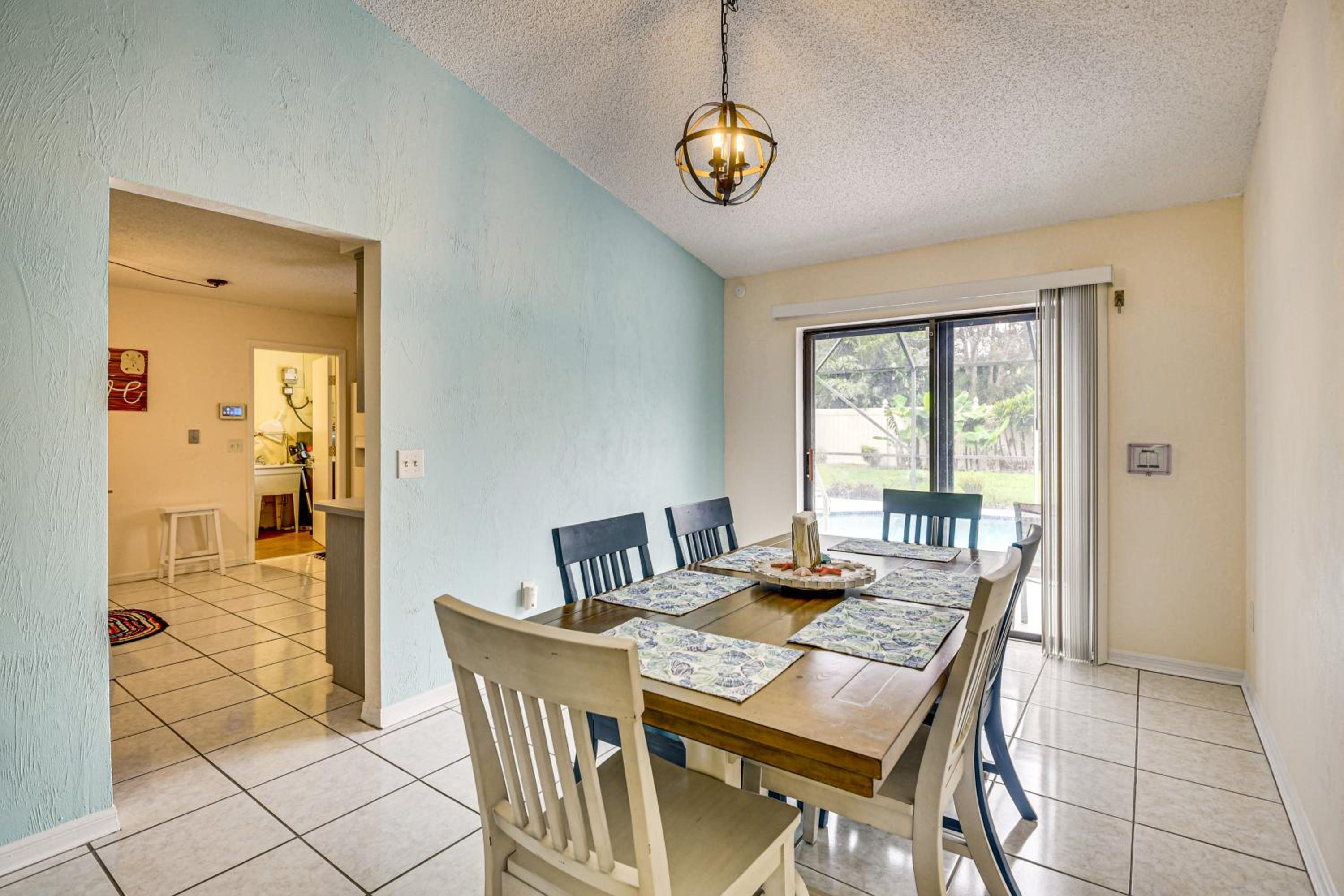 7 Mi to Beach! Poolside Oasis in Port Orange