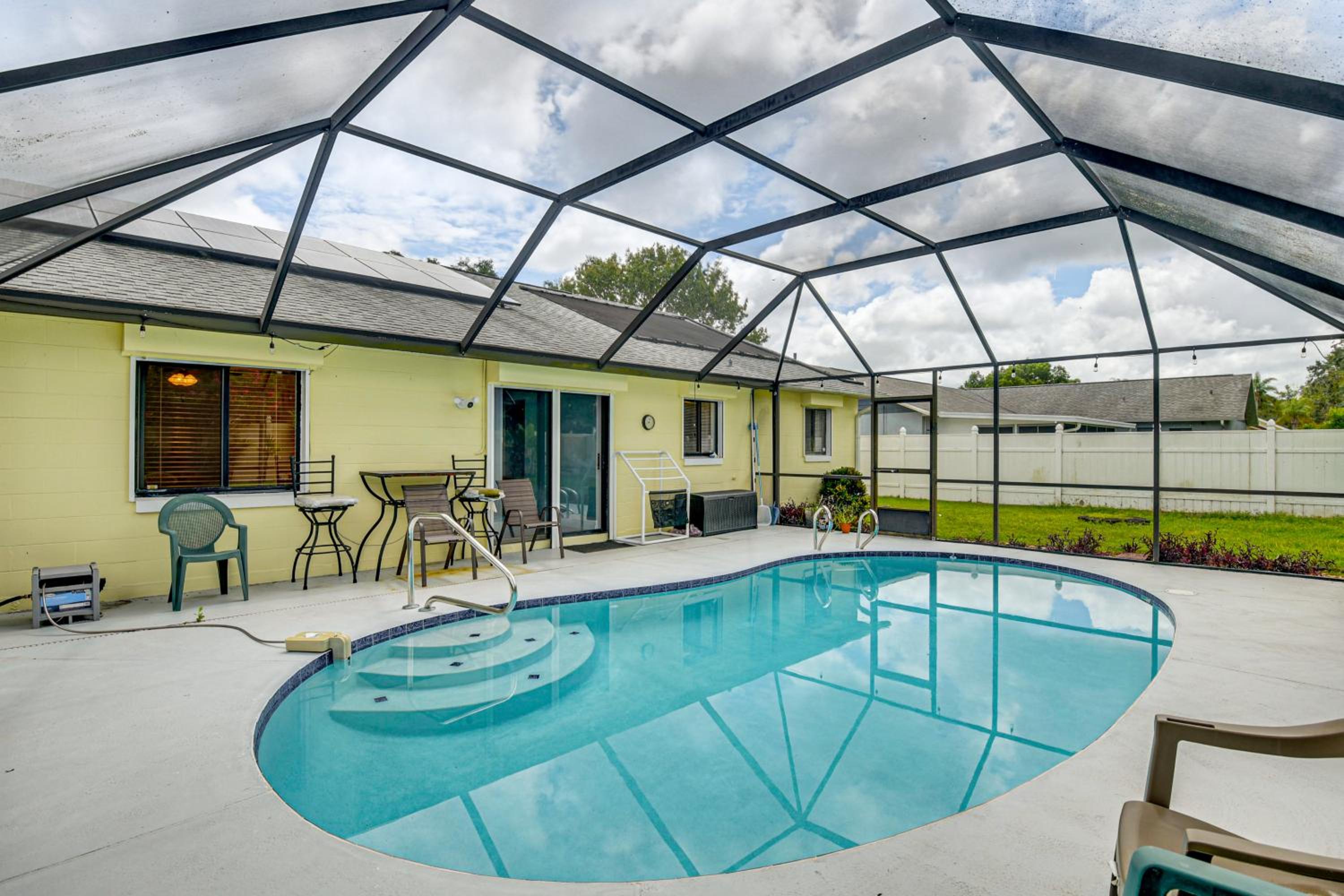 7 Mi to Beach! Poolside Oasis in Port Orange