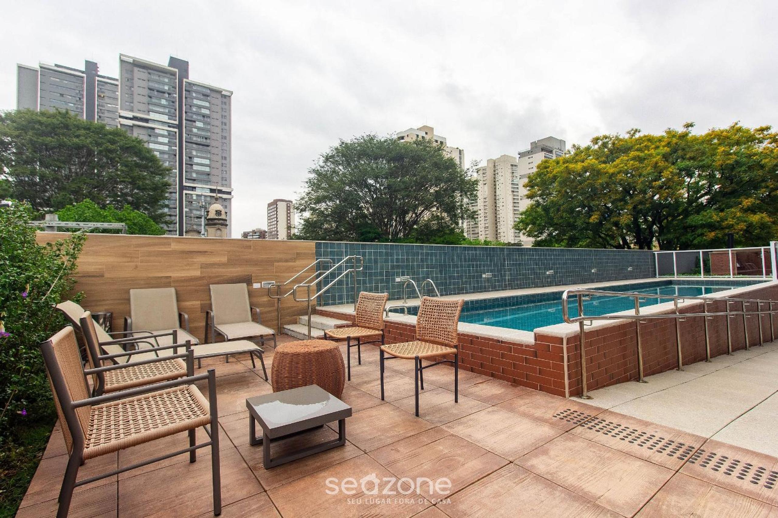 Your complete stay in a building with a pool and gym in the best location in São Paulo - CARs