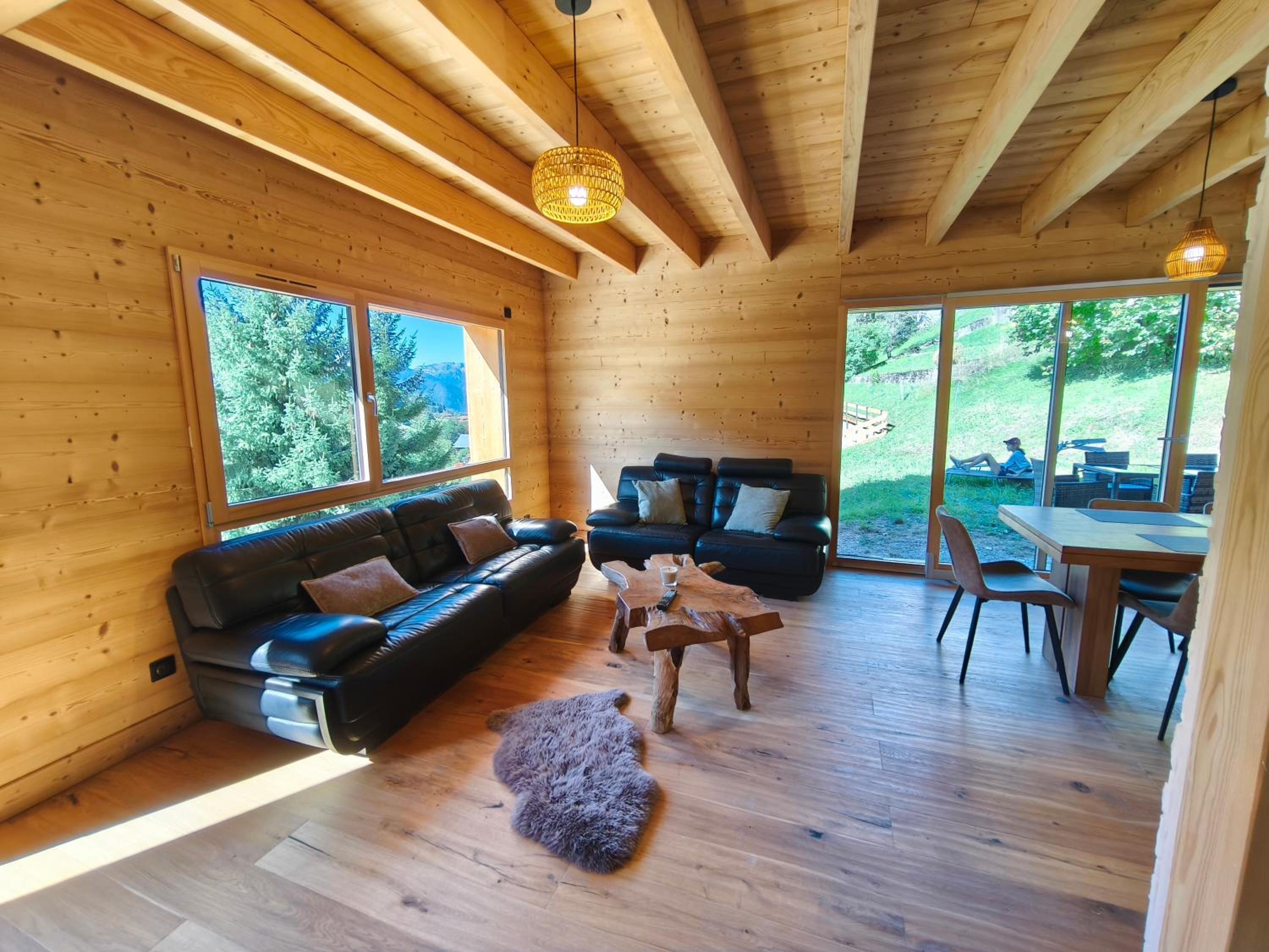 Chalet cosy&neuf, poêle à bois, vue panoramique