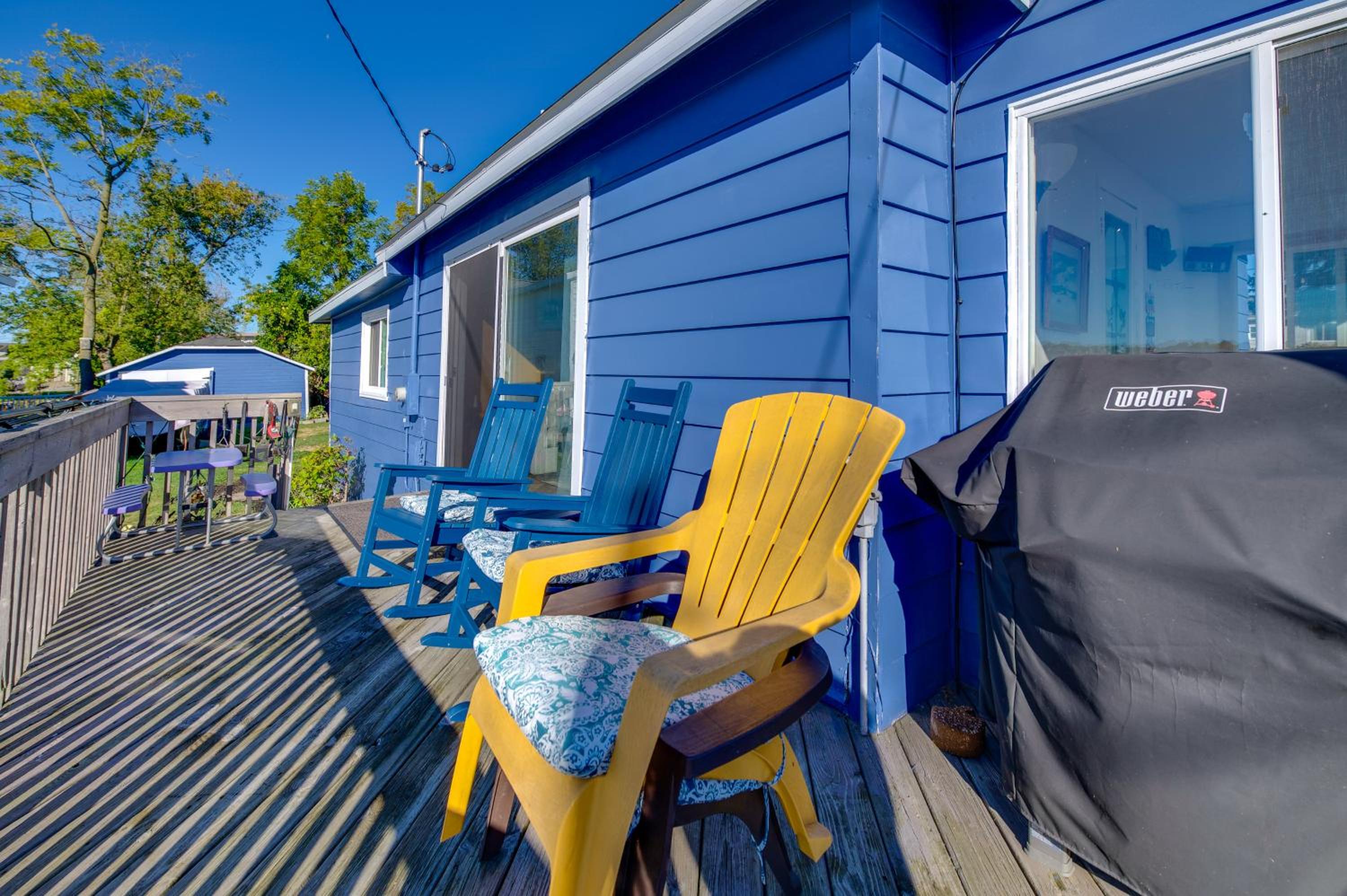 Deck with Views Lakeside Spring Lake Cottage