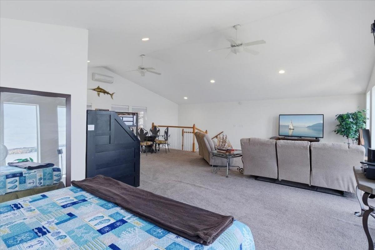 Lakefront Home w/ Double Deck, Slip, Firepit & Game Room