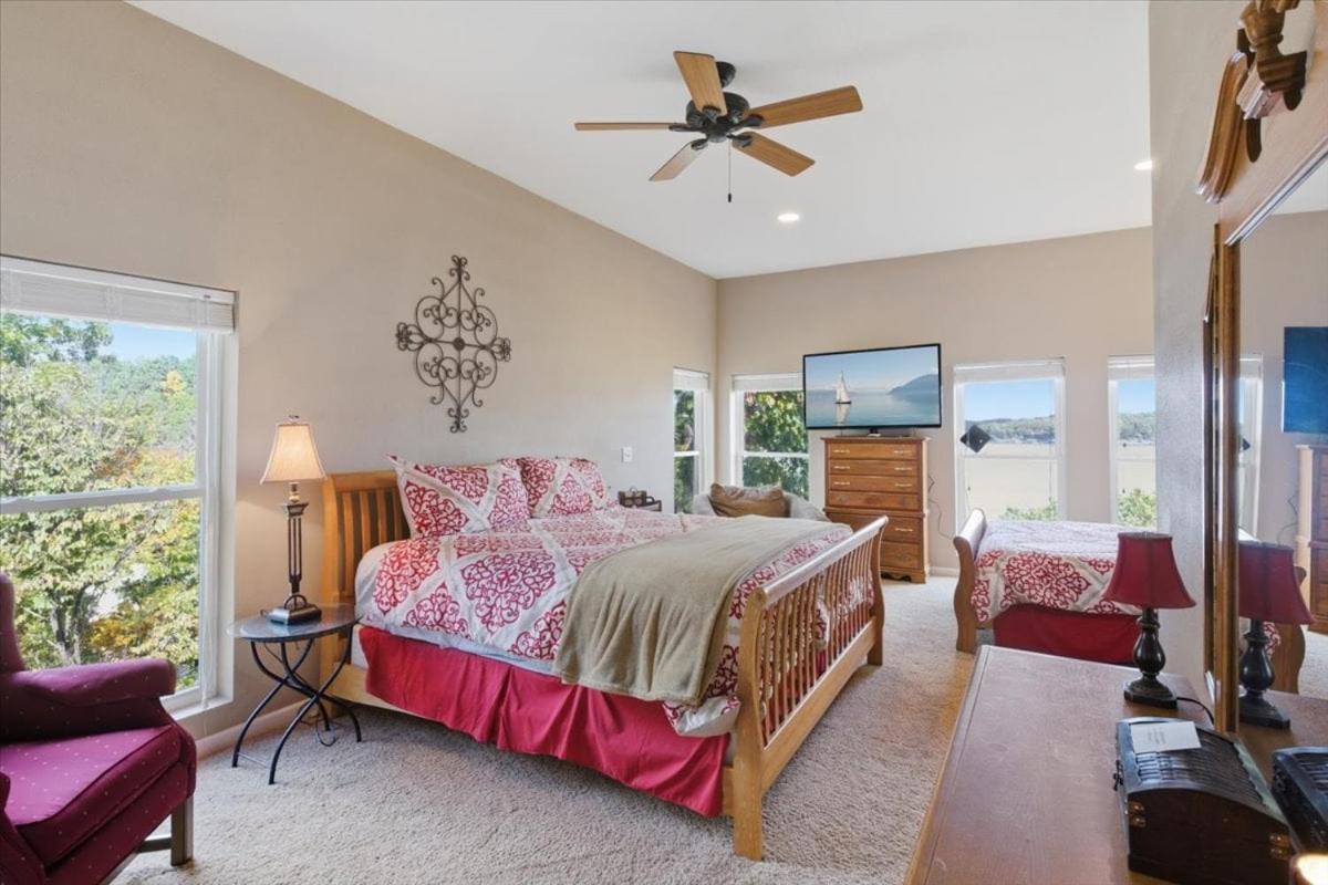 Lakefront Home w/ Double Deck, Slip, Firepit & Game Room