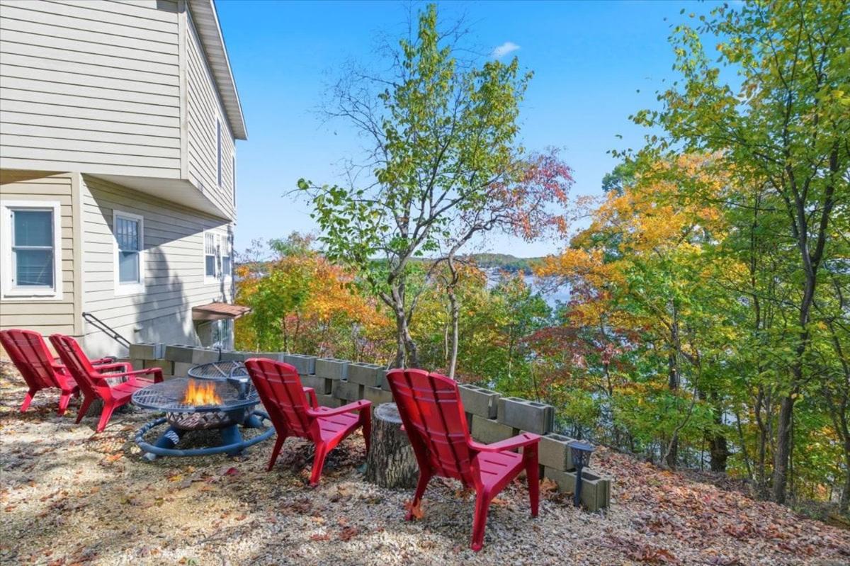Lakefront Home w/ Double Deck, Slip, Firepit & Game Room