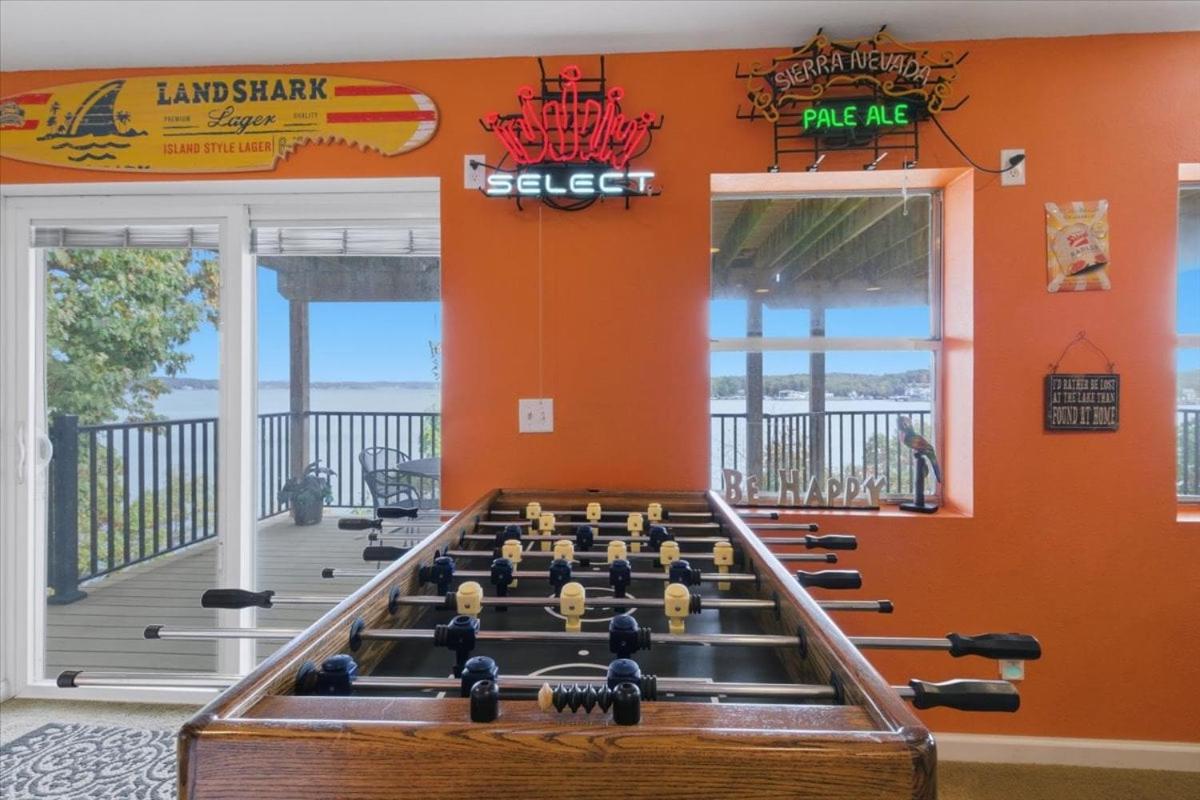 Lakefront Home w/ Double Deck, Slip, Firepit & Game Room