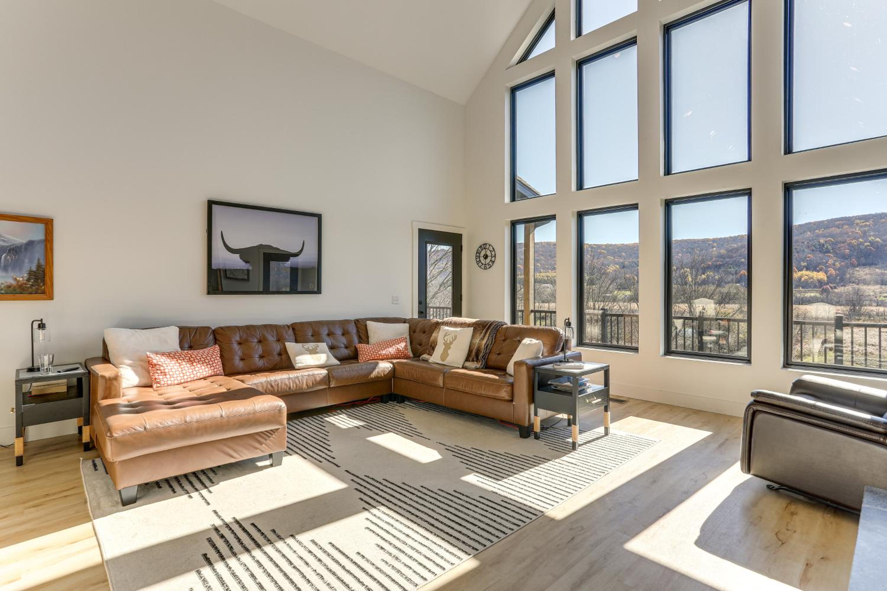 3 Mi to Holiday Valley Mtn-View Home with Hot Tub