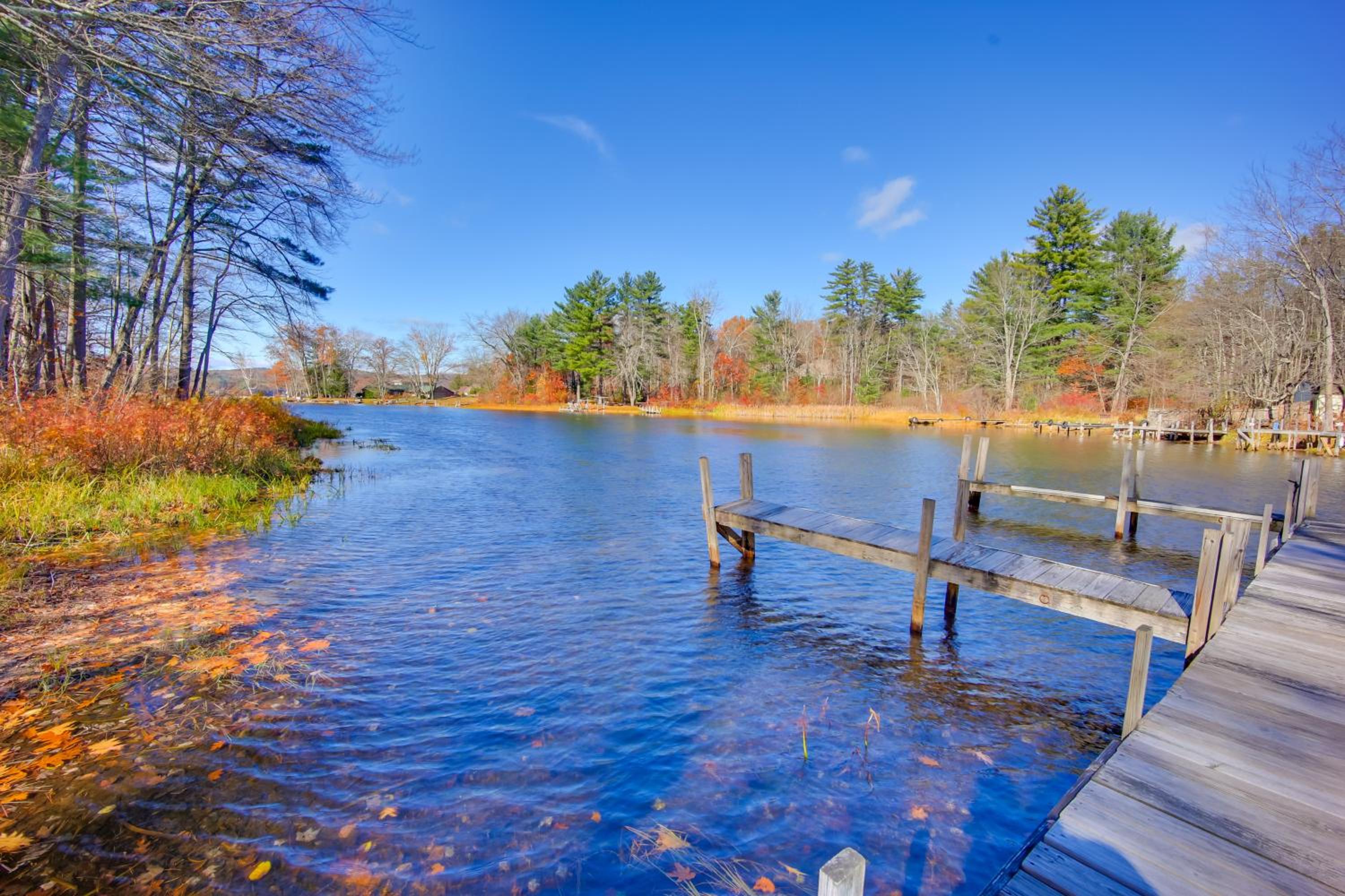 Lake-View Spofford Apartment with Shared Dock!