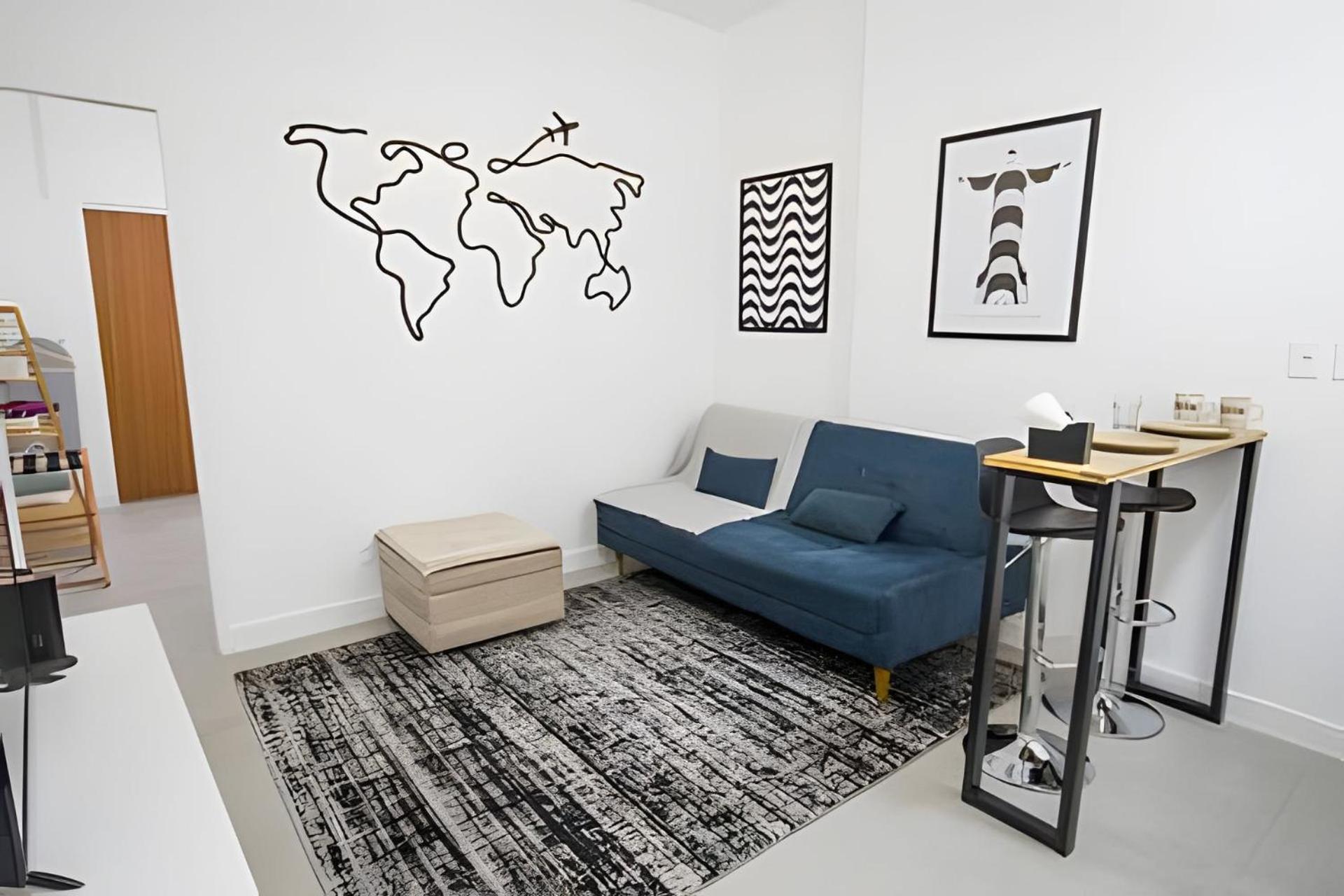 STUDIO - Rua da Passagem - 450m do Metrô Botafogo - Excelente Localização - Bares, Restaurantes e 2 Grandes Shoppings - Portaria 24h - Wi Fi - TV Claro e S