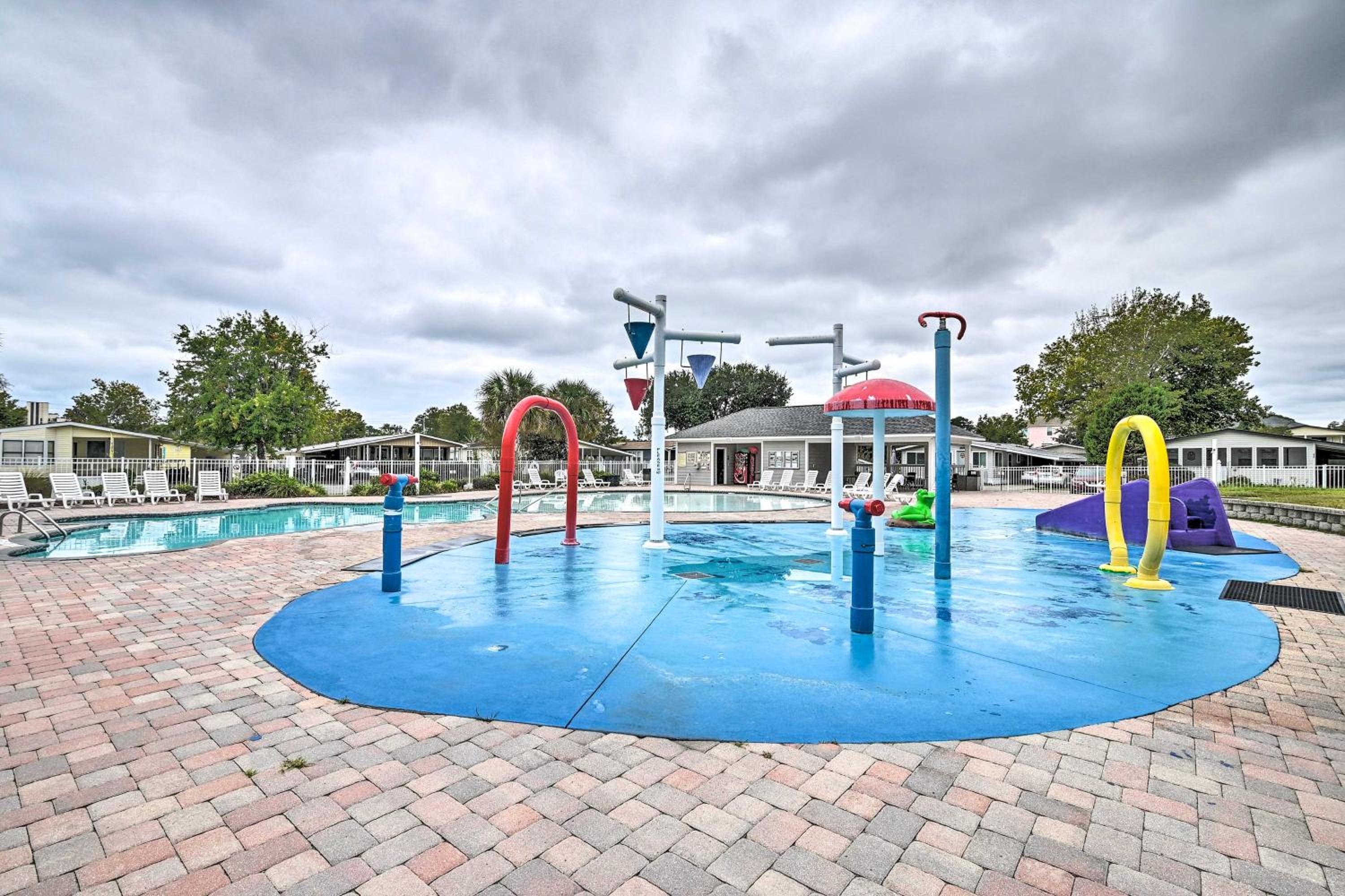 Walk to Shore! Surfside Beach Gem with Game Courts