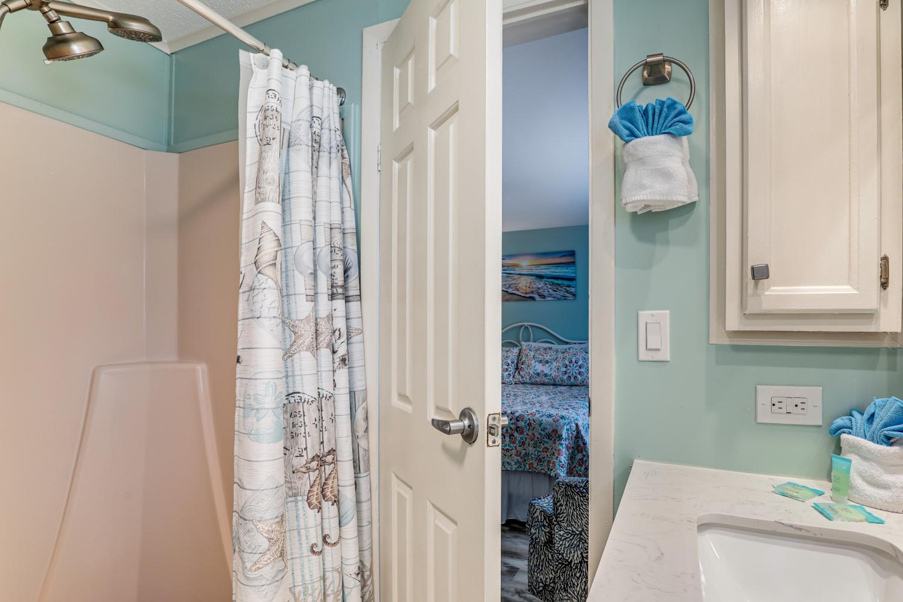 Walk to Shore! Surfside Beach Gem with Game Courts