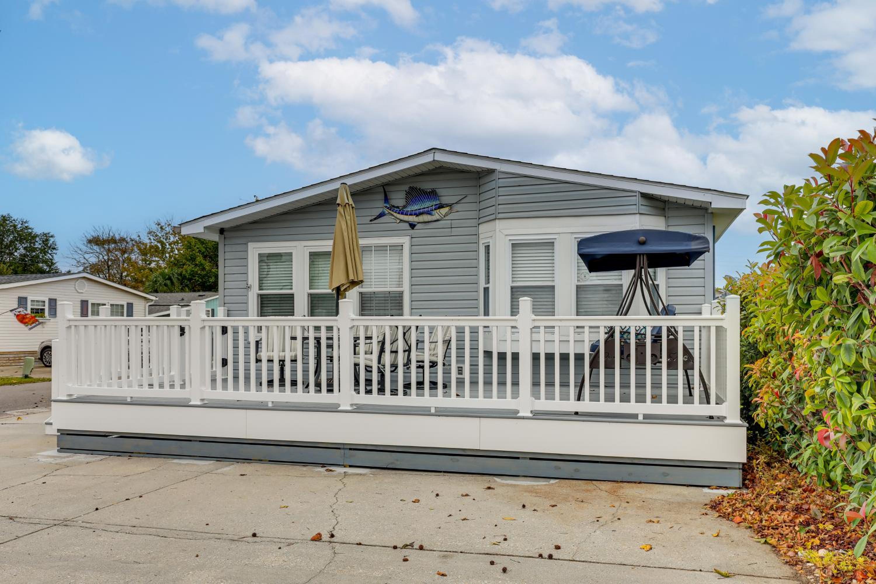 Walk to Shore! Surfside Beach Gem with Game Courts