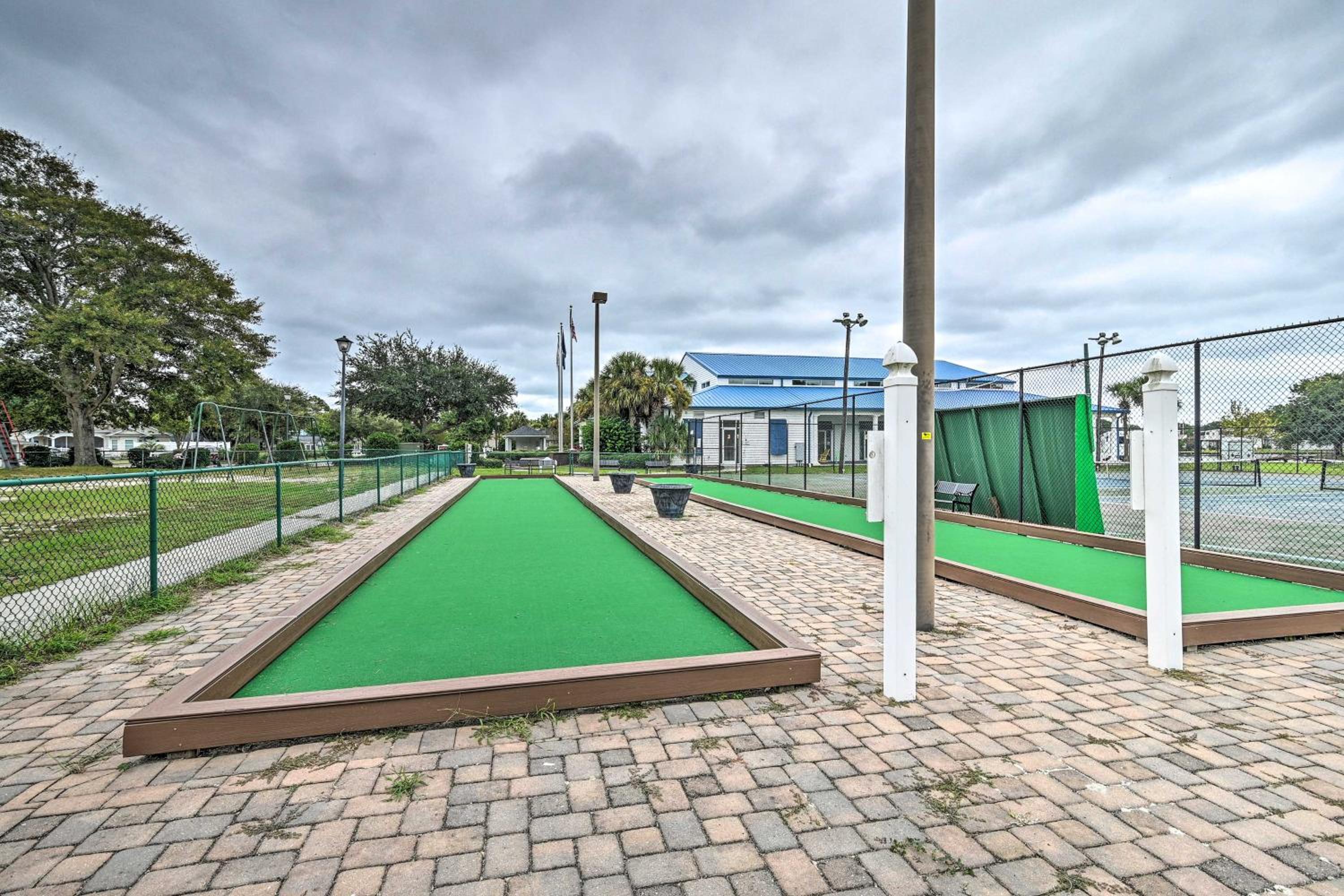 Walk to Shore! Surfside Beach Gem with Game Courts