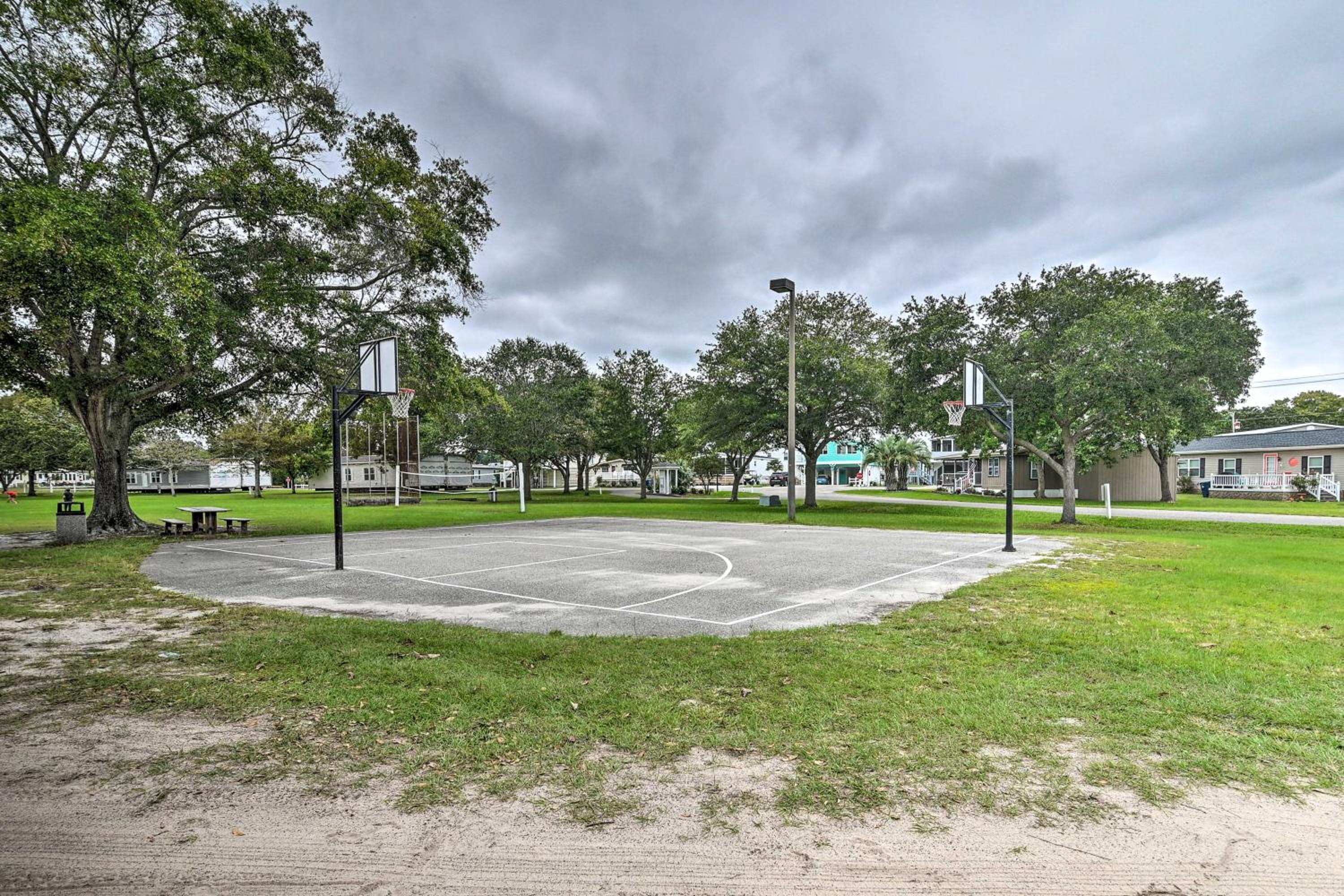 Walk to Shore! Surfside Beach Gem with Game Courts