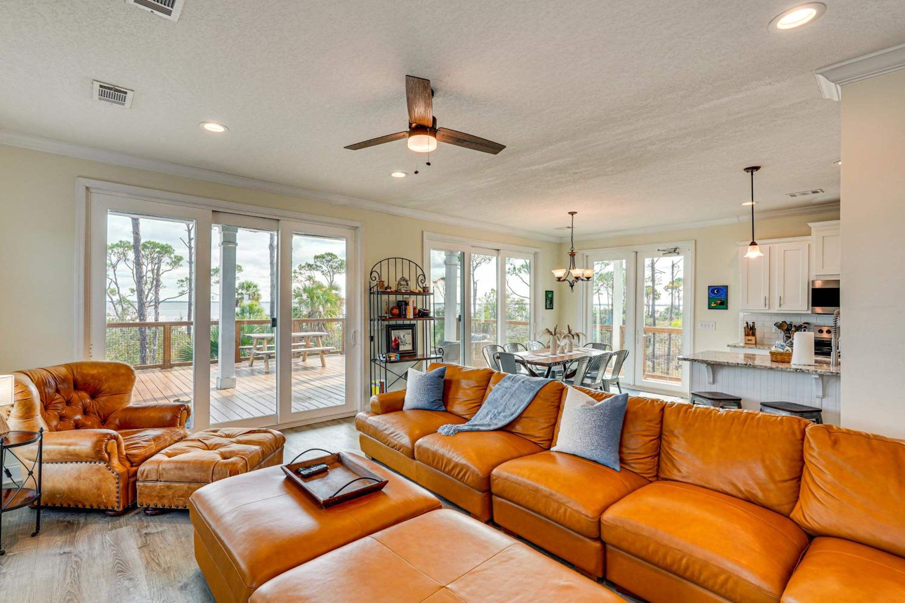 Walk to Beach! Getaway with Dock on St Joseph Bay