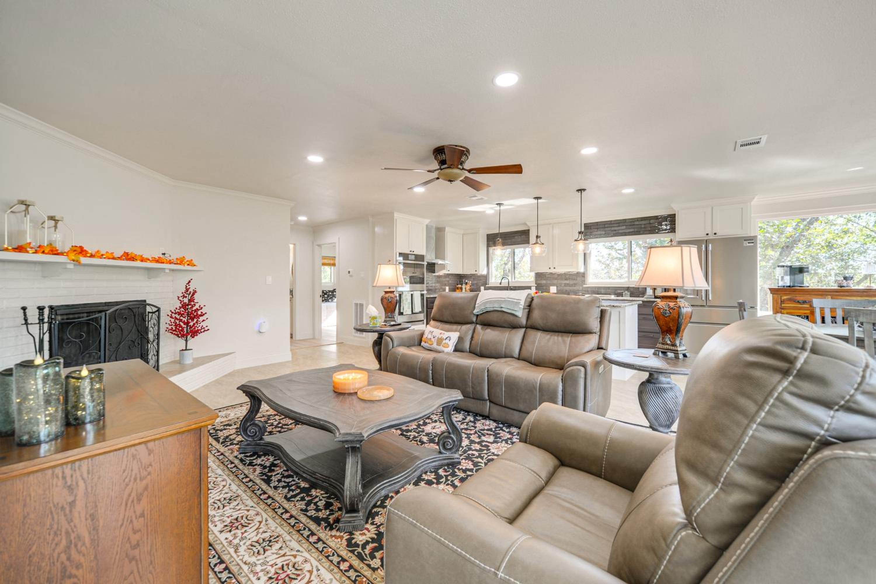 Panoramic Lake Views! Elegant Marble Falls Home