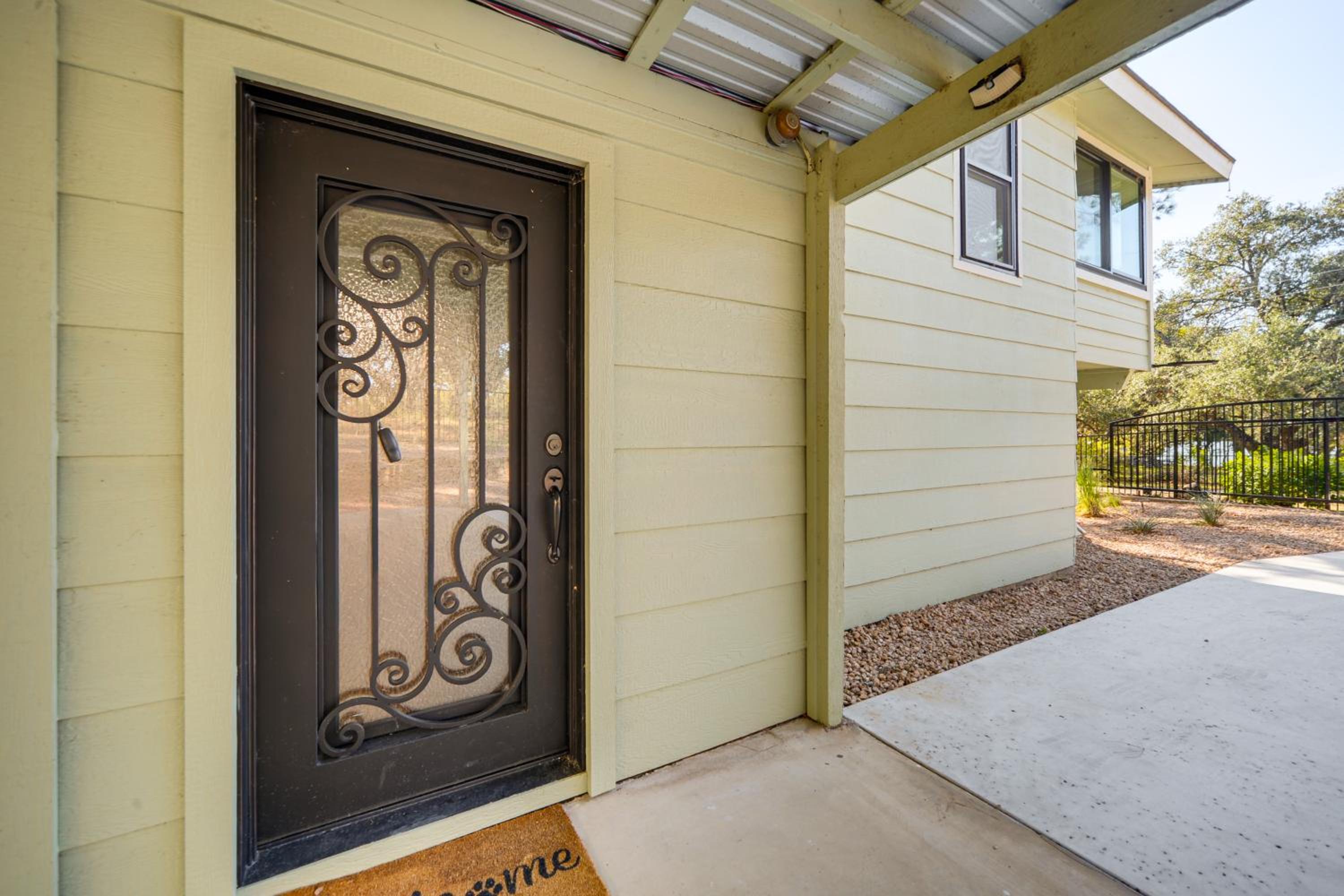 Panoramic Lake Views! Elegant Marble Falls Home