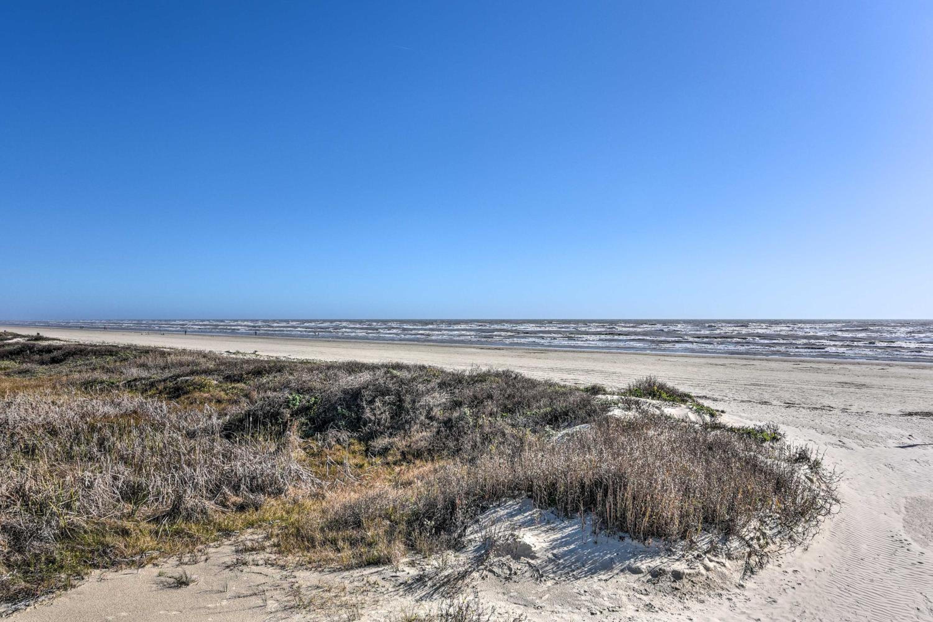 Private Beach Access Galveston Resort Condo!