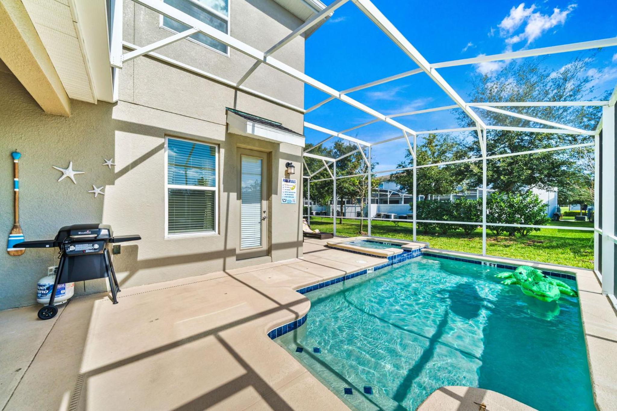 Fabulous Villa 5Bd Pool & Spa - Next to Disney 611
