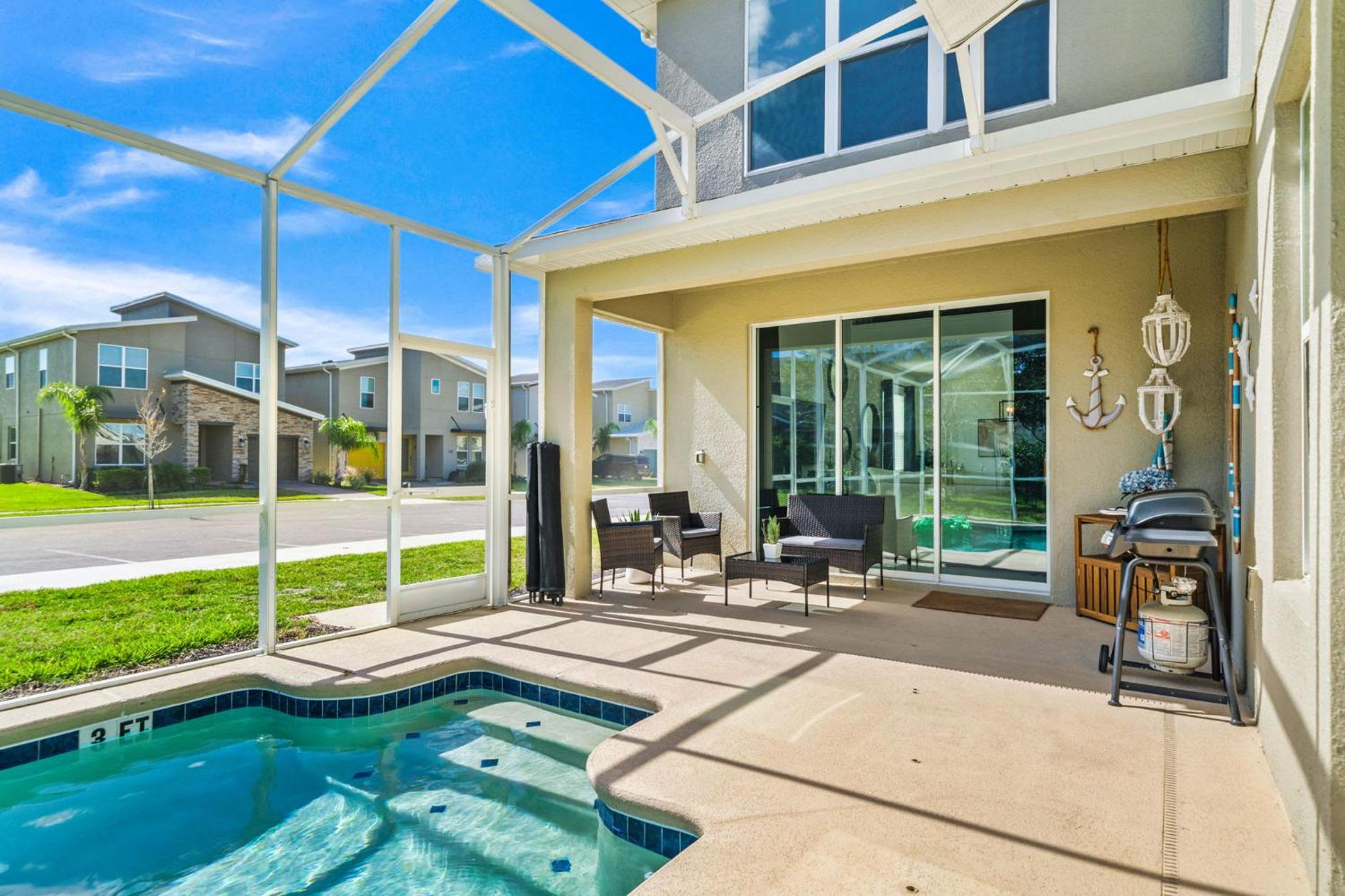 Fabulous Villa 5Bd Pool & Spa - Next to Disney 611