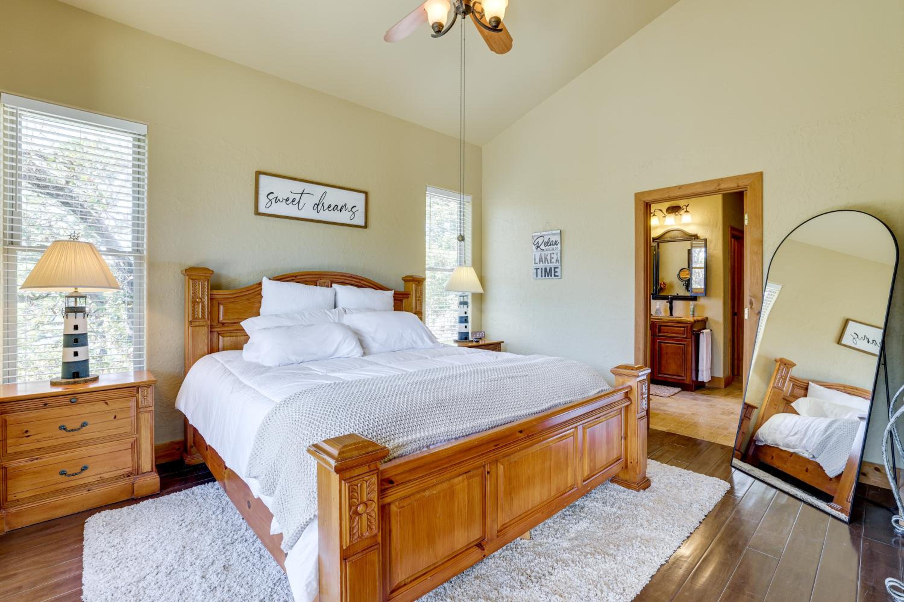 Grand Lake Waterfront Getaway with Boat Slip!