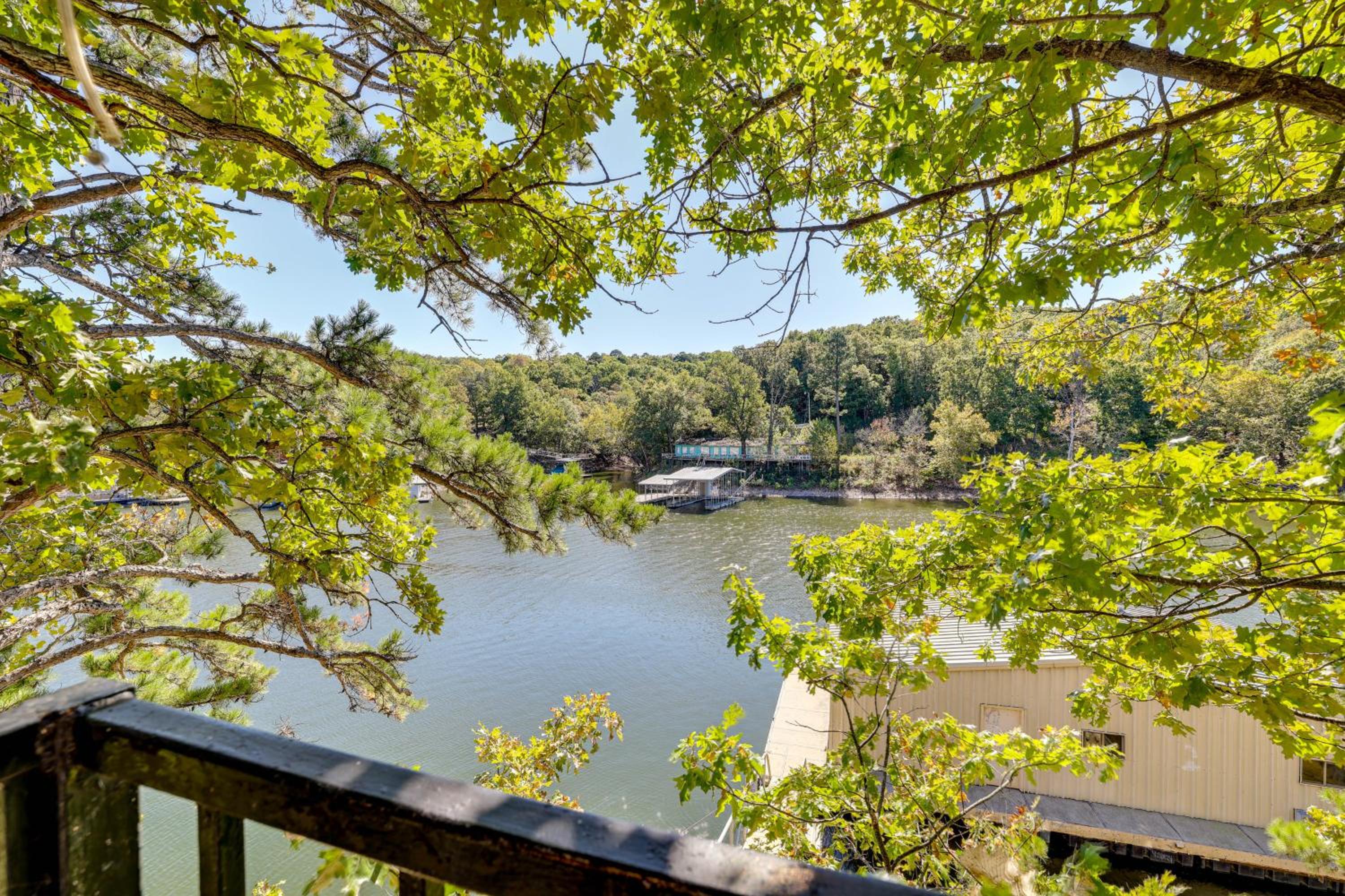Grand Lake Waterfront Getaway with Boat Slip!