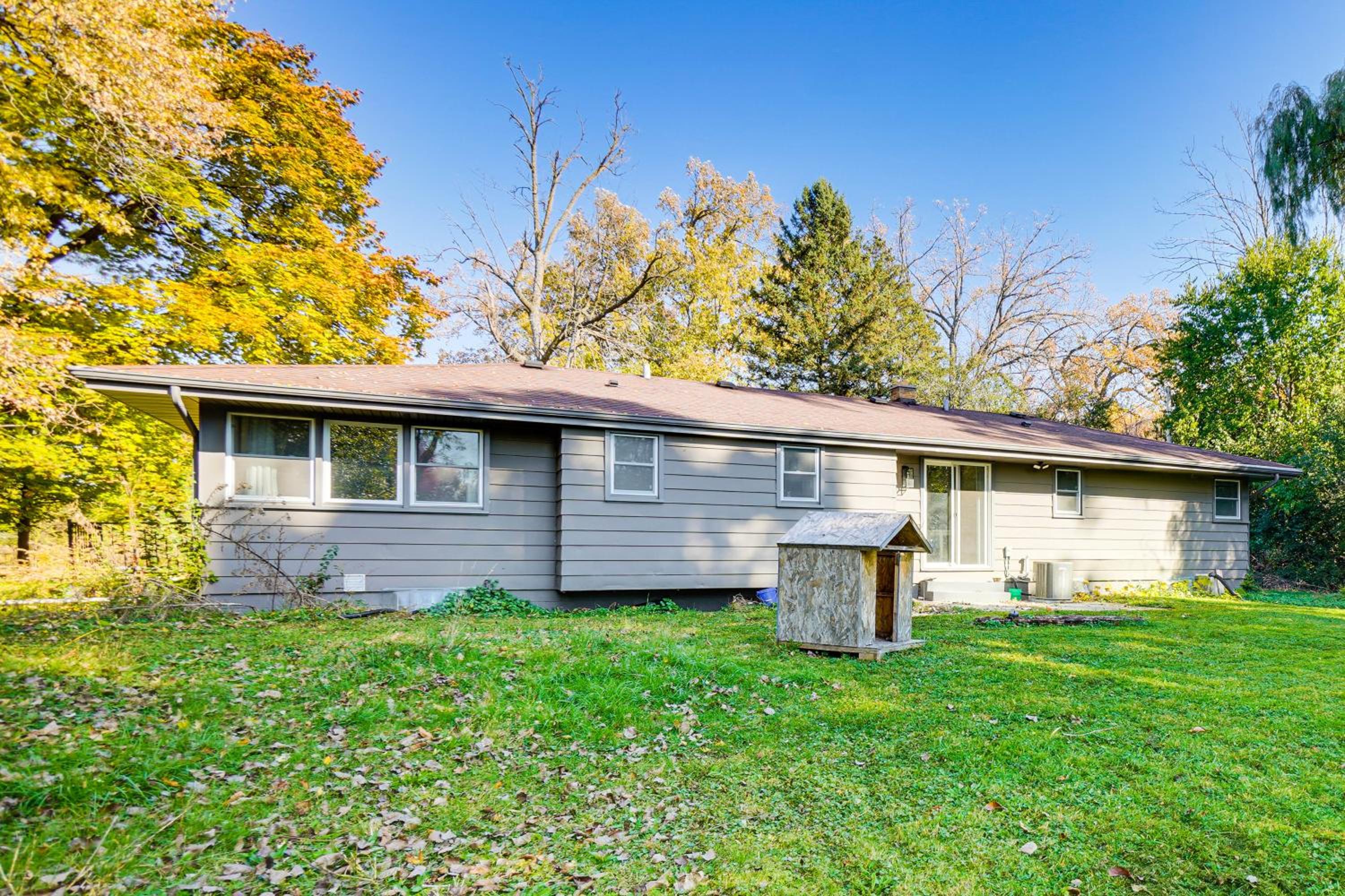 Home with Yard Near Nature Preserve and Pewaukee Lake!
