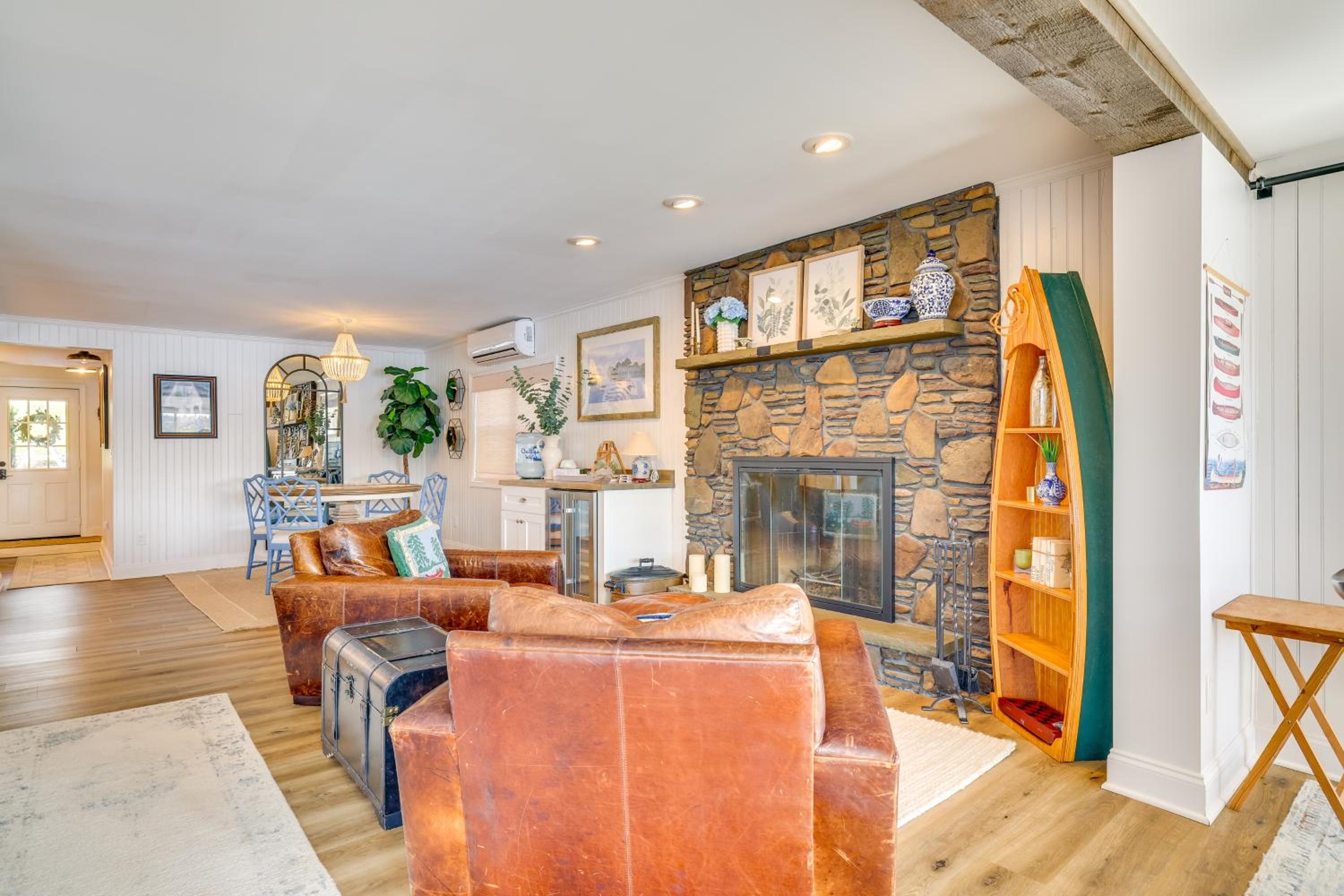 Scenic Waterfront Home with Dock on Lake Winola!