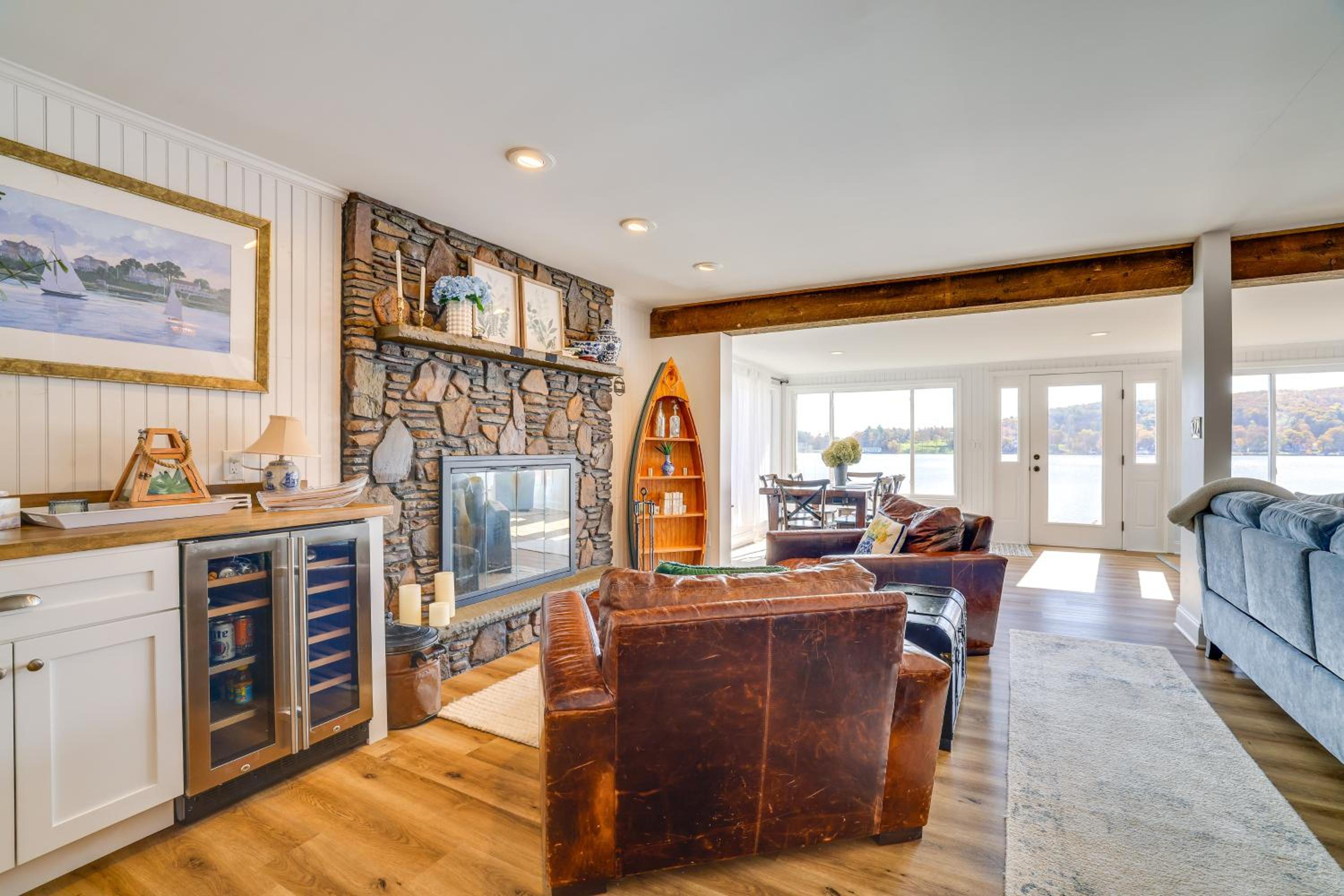 Scenic Waterfront Home with Dock on Lake Winola!
