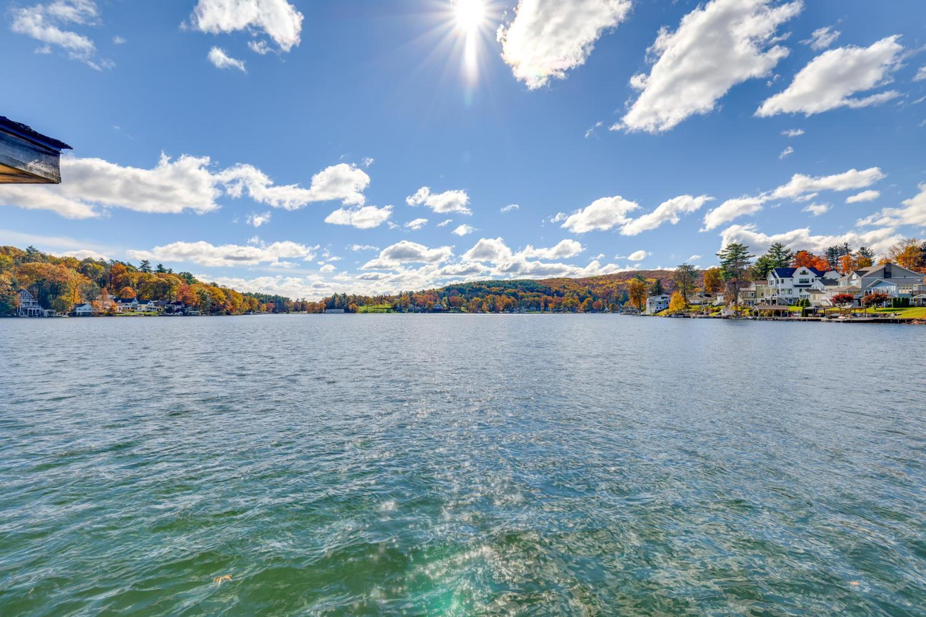 Scenic Waterfront Home with Dock on Lake Winola!