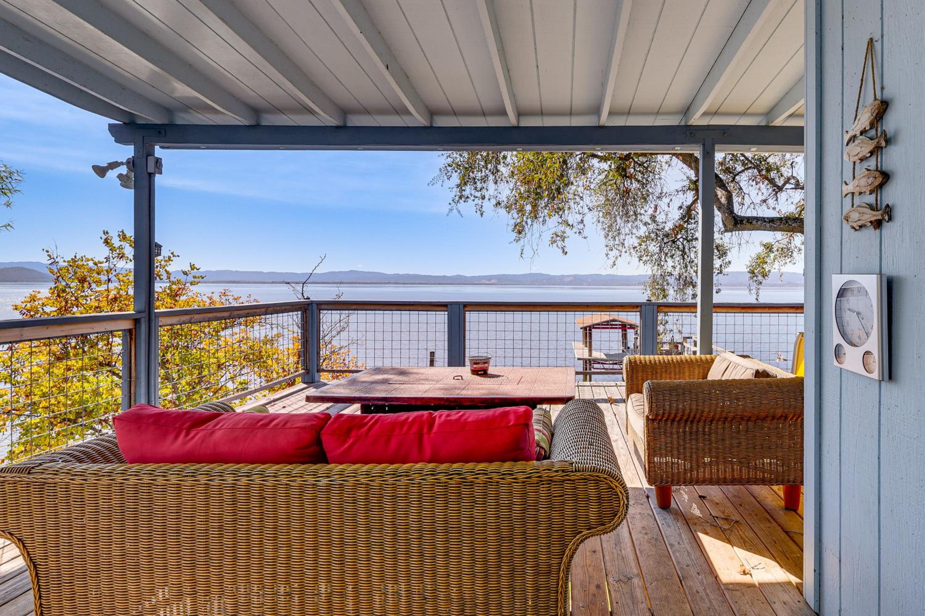 Panoramic Views! Home with Boat Slip on Clear Lake