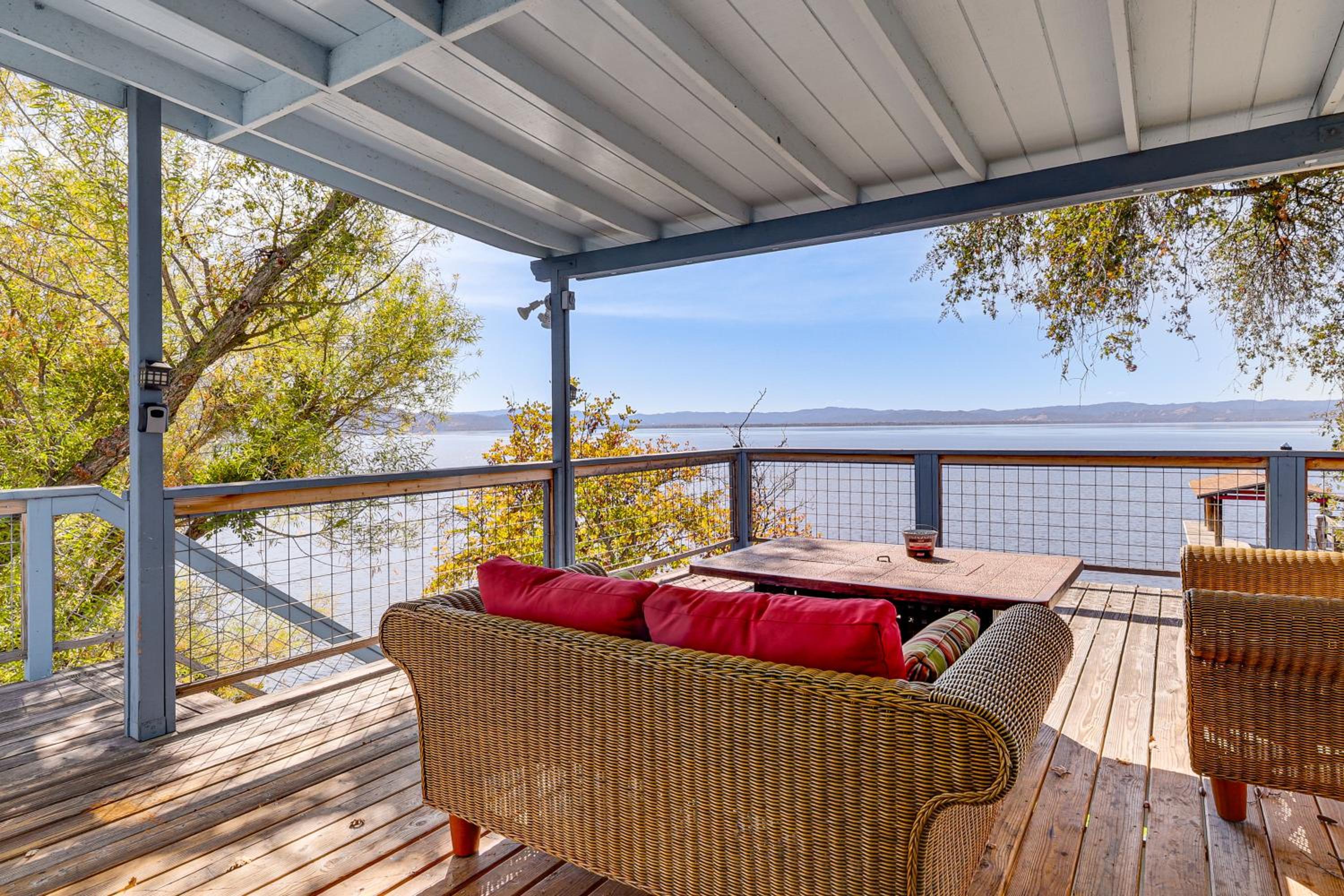 Panoramic Views! Home with Boat Slip on Clear Lake