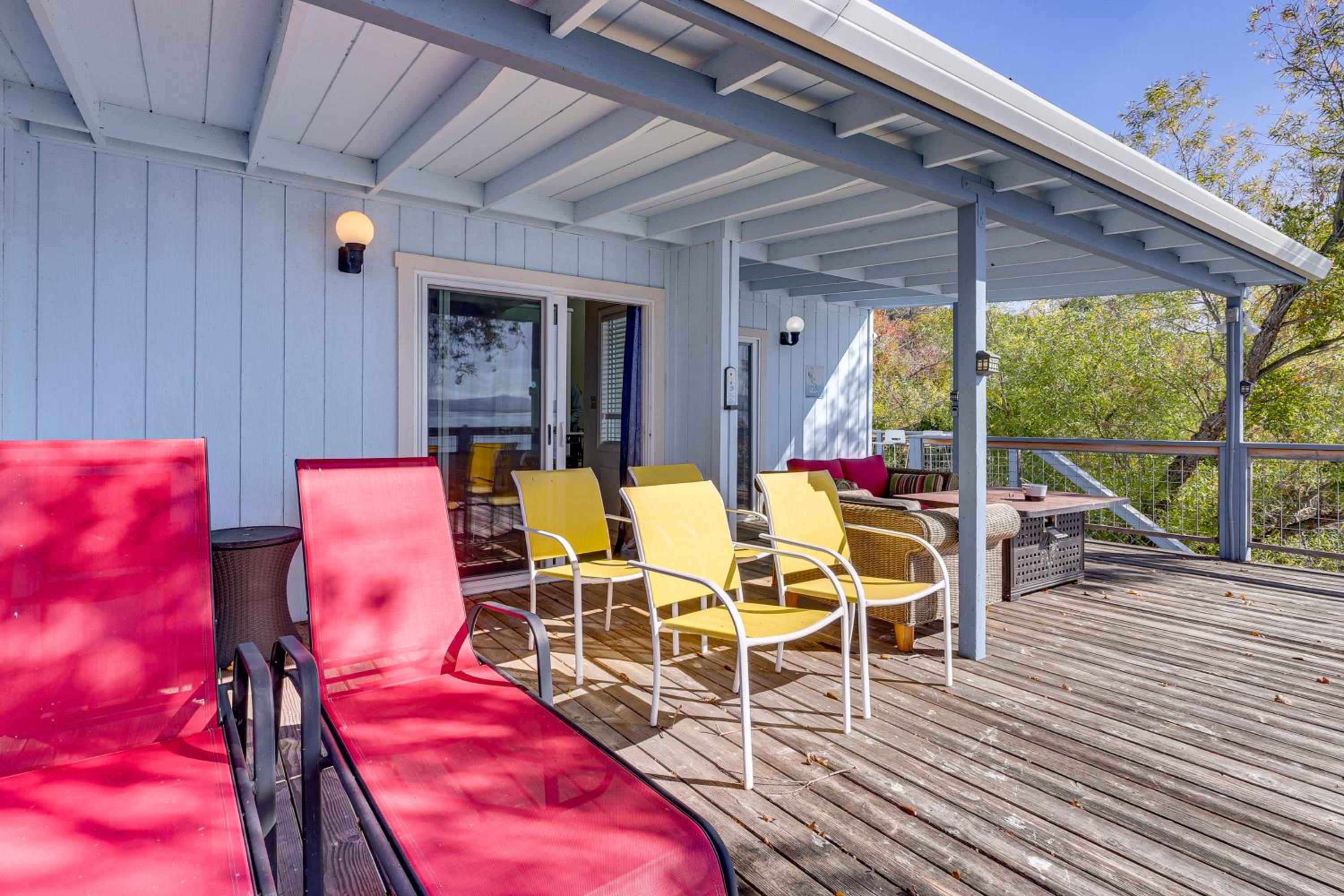 Panoramic Views! Home with Boat Slip on Clear Lake