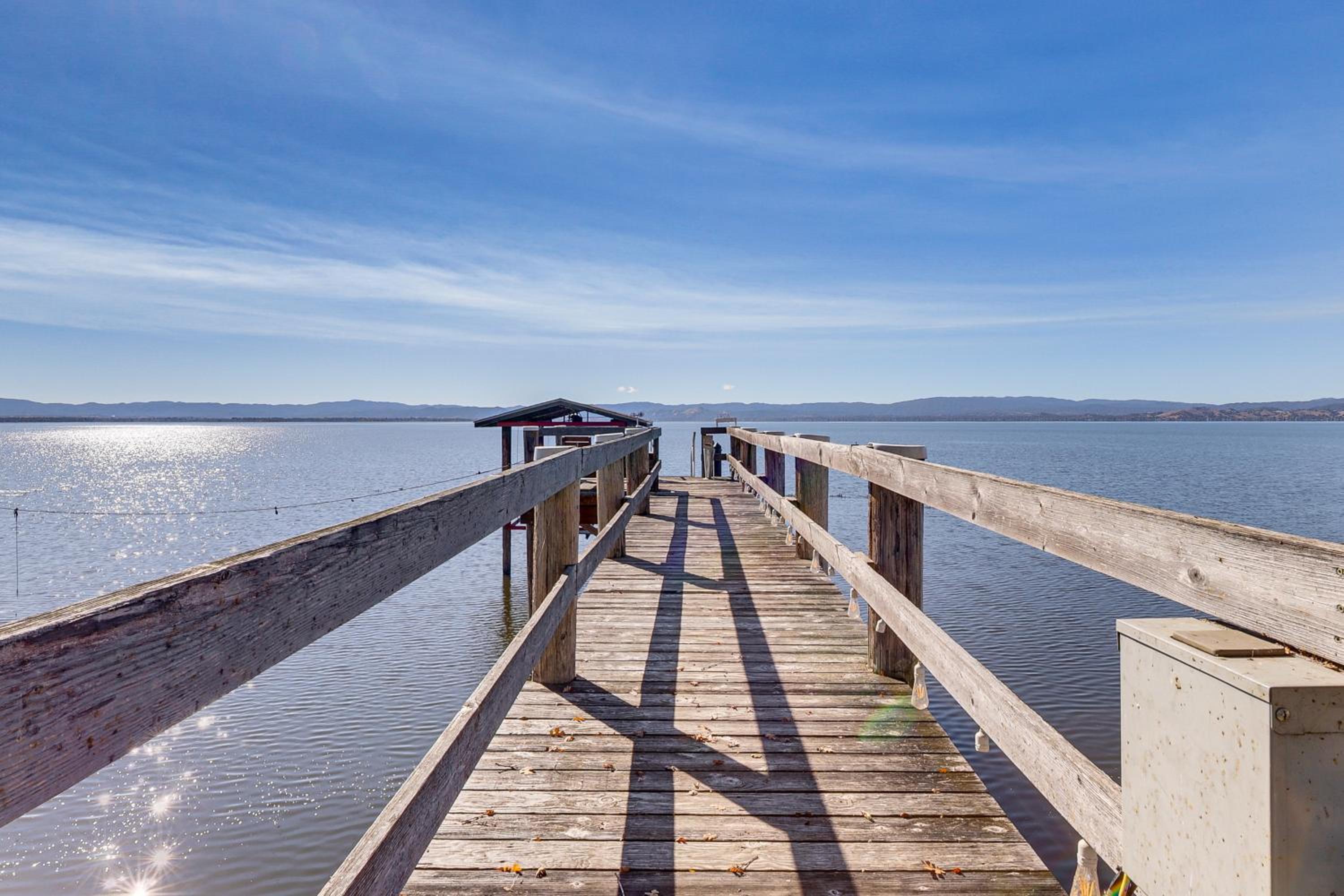 Panoramic Views! Home with Boat Slip on Clear Lake