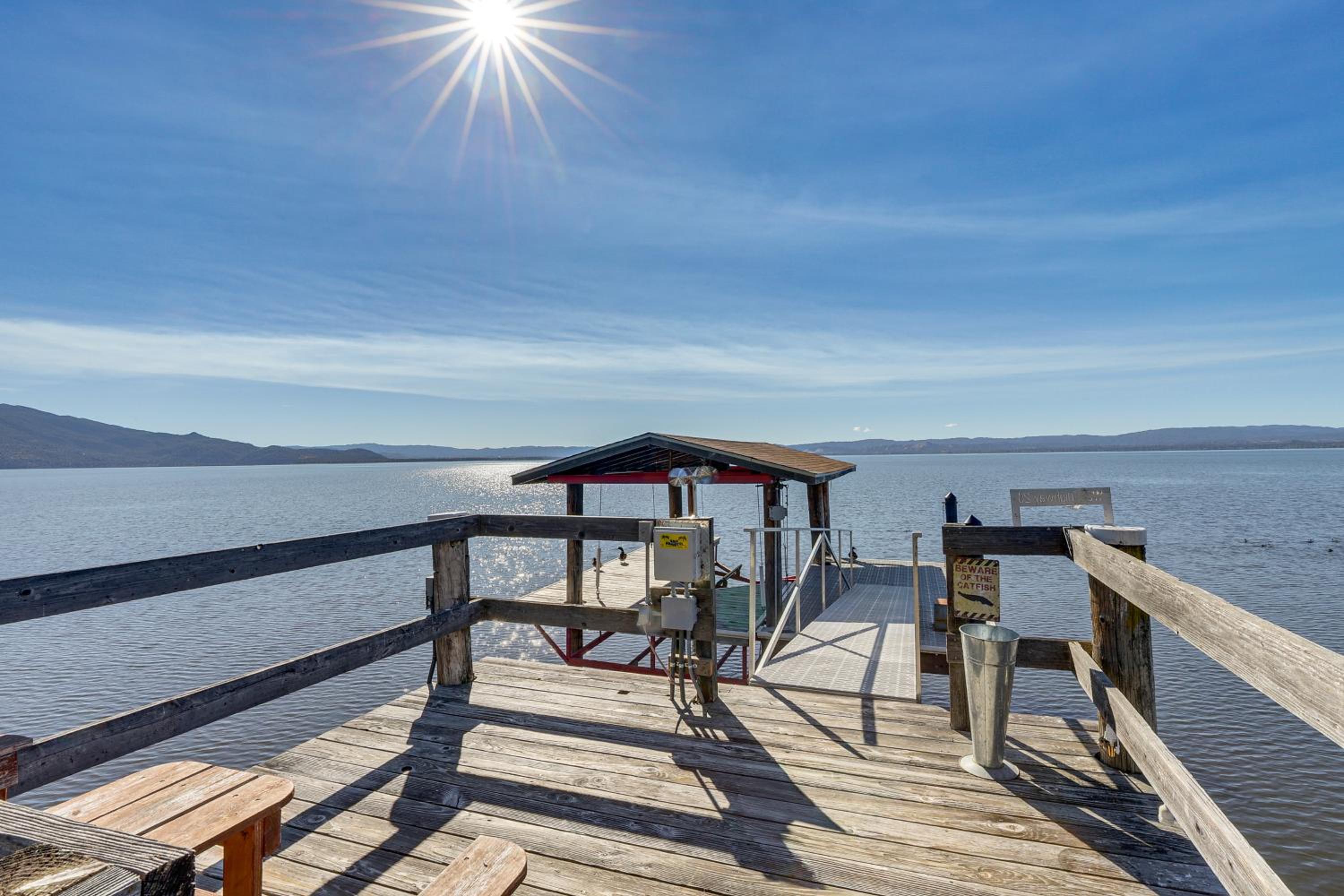 Panoramic Views! Home with Boat Slip on Clear Lake