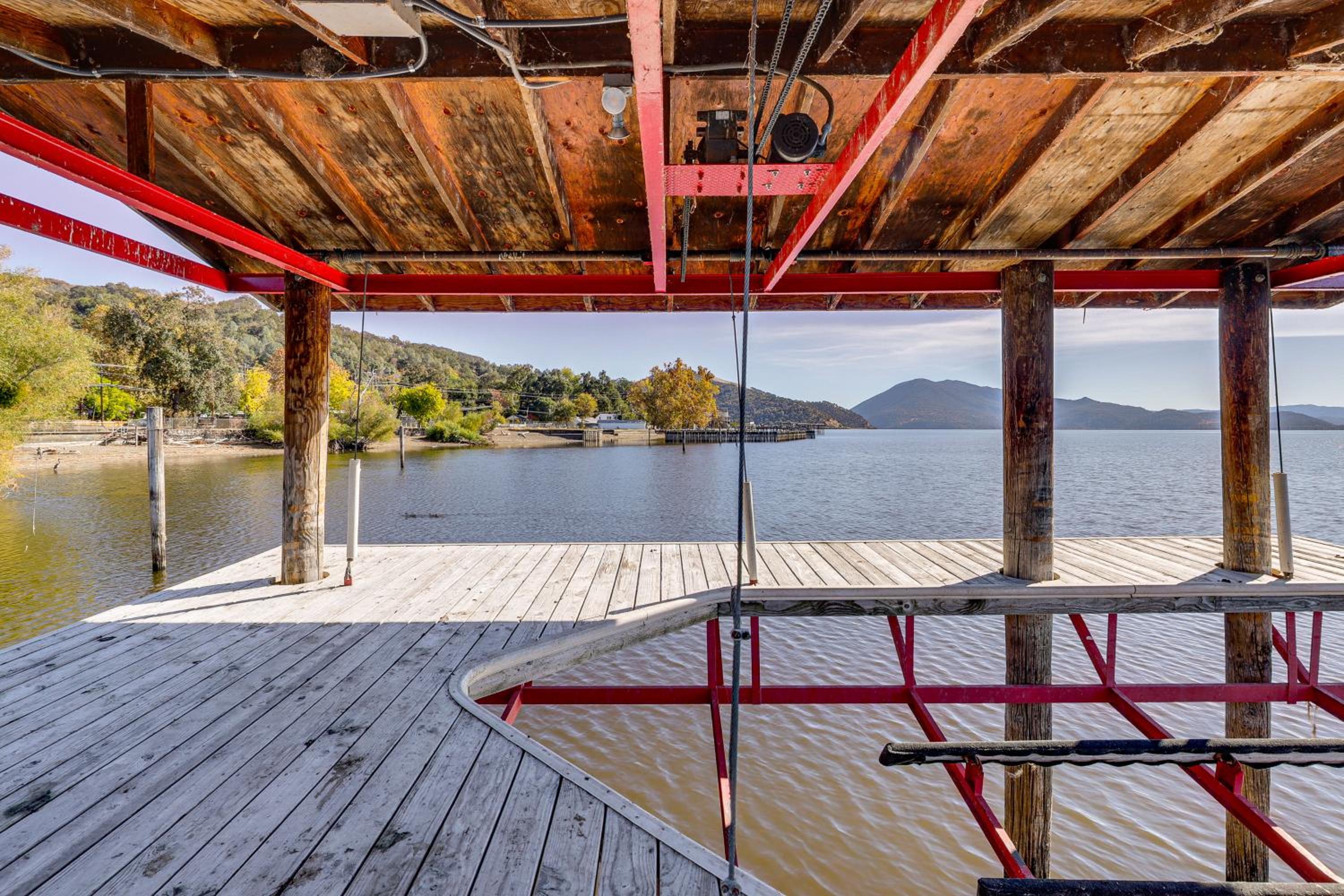 Panoramic Views! Home with Boat Slip on Clear Lake