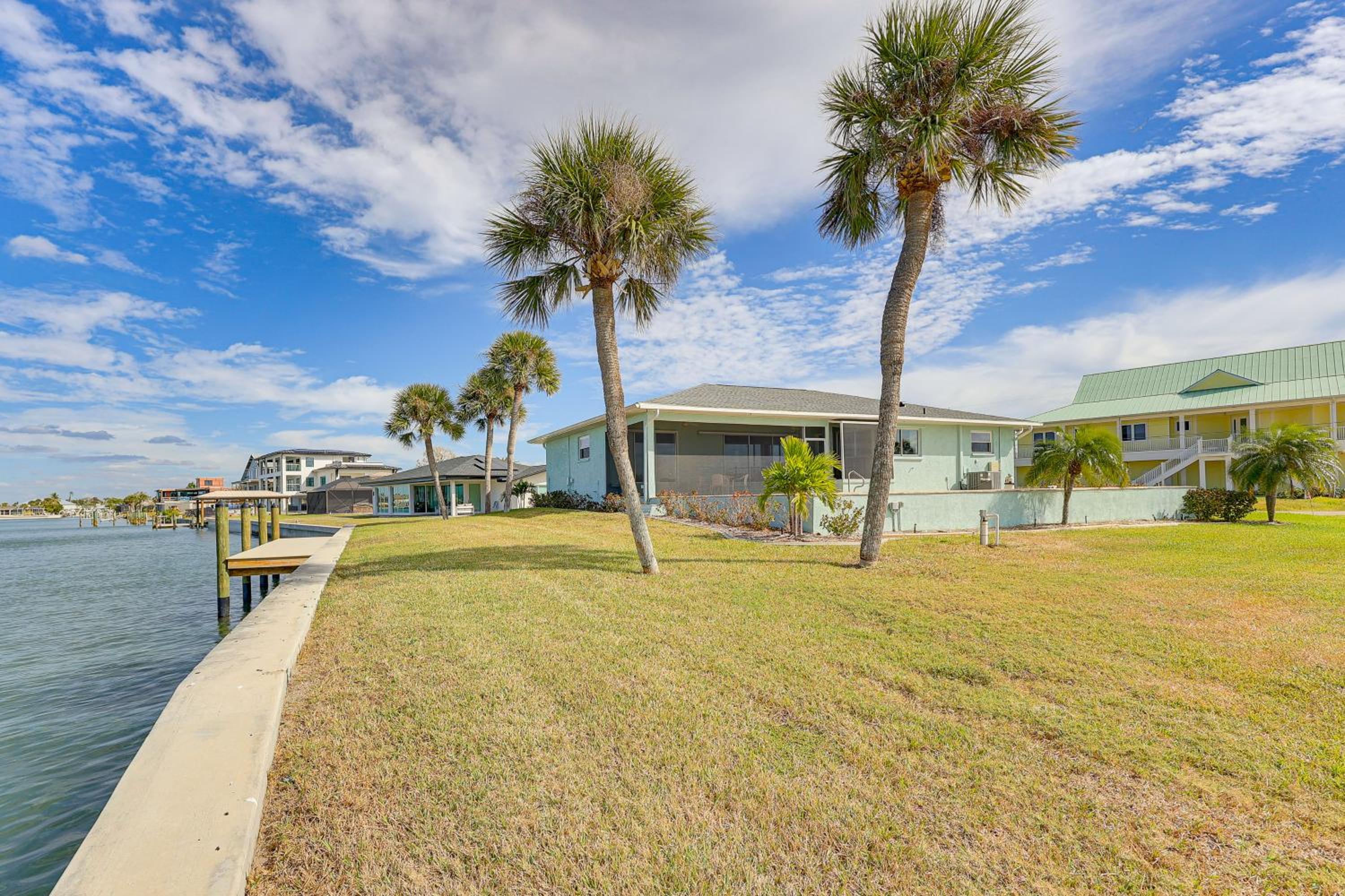 Canal-Front Gem with Dock! 4 Mi to Englewood Beach