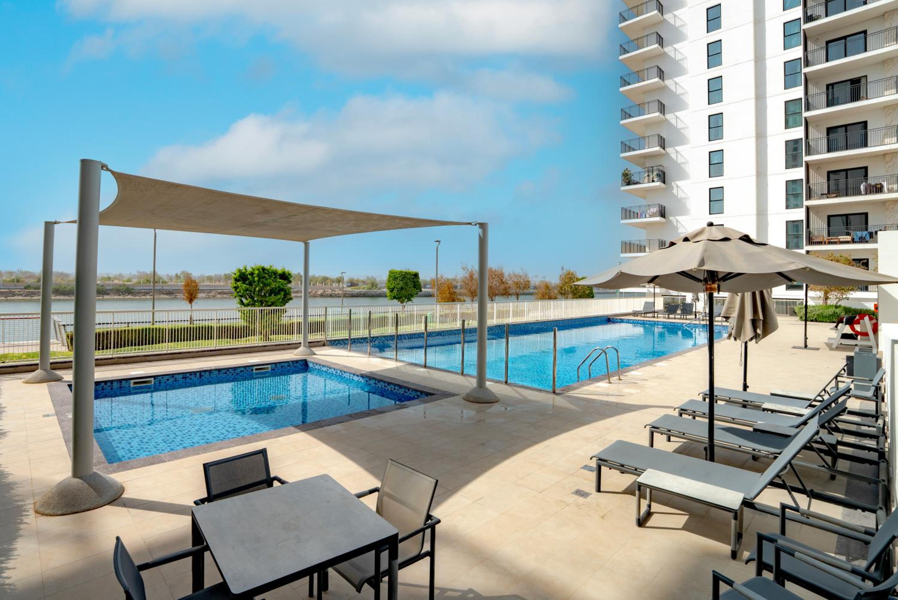 Modern 1-Bed Apartment with Balcony & Free Parking l Near Yas Mall & F1 Yas Island & Sea world