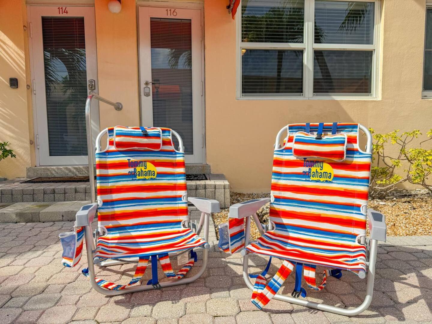 Exclusive studio steps to the beach with pool