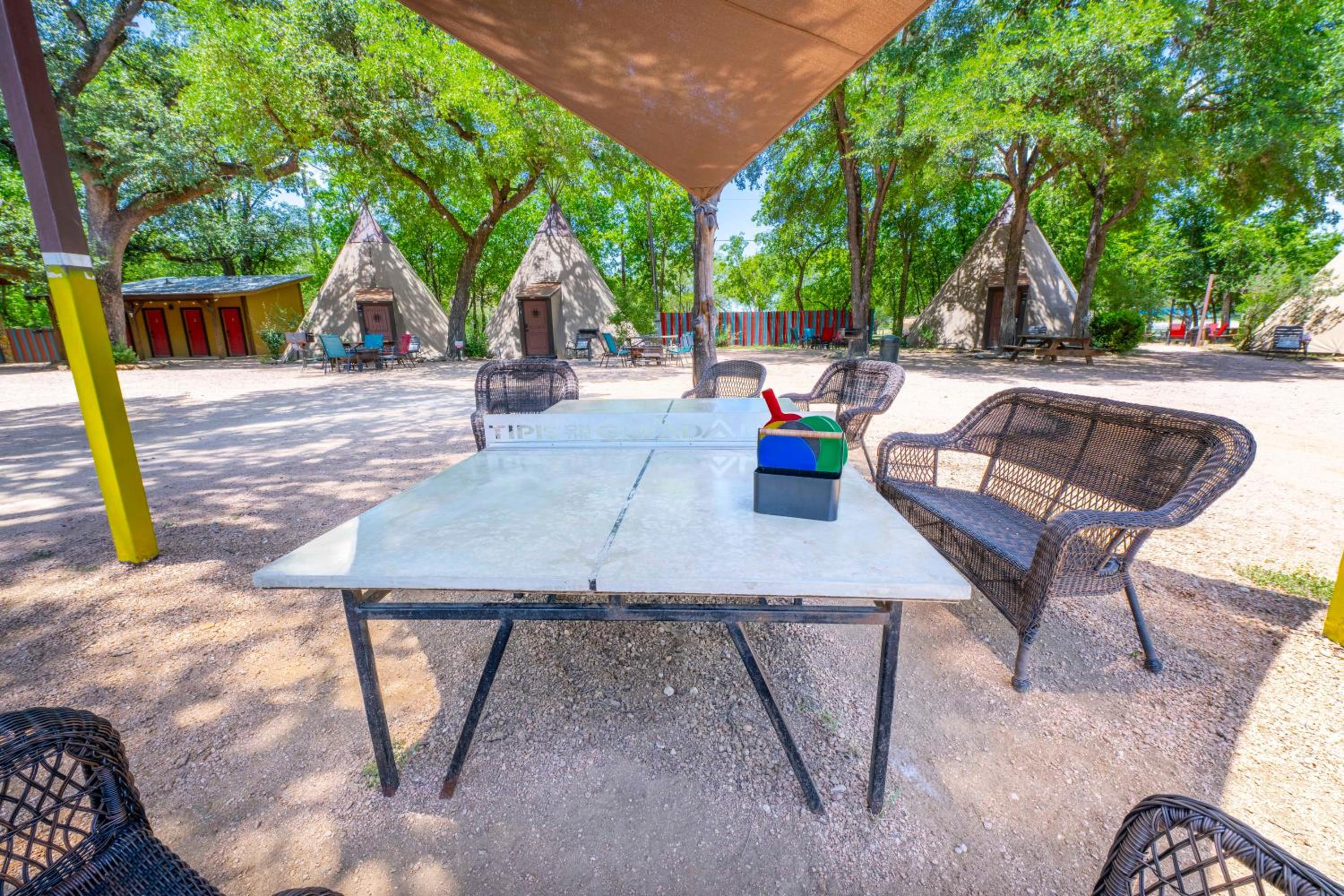 Tipis on the Guadalupe