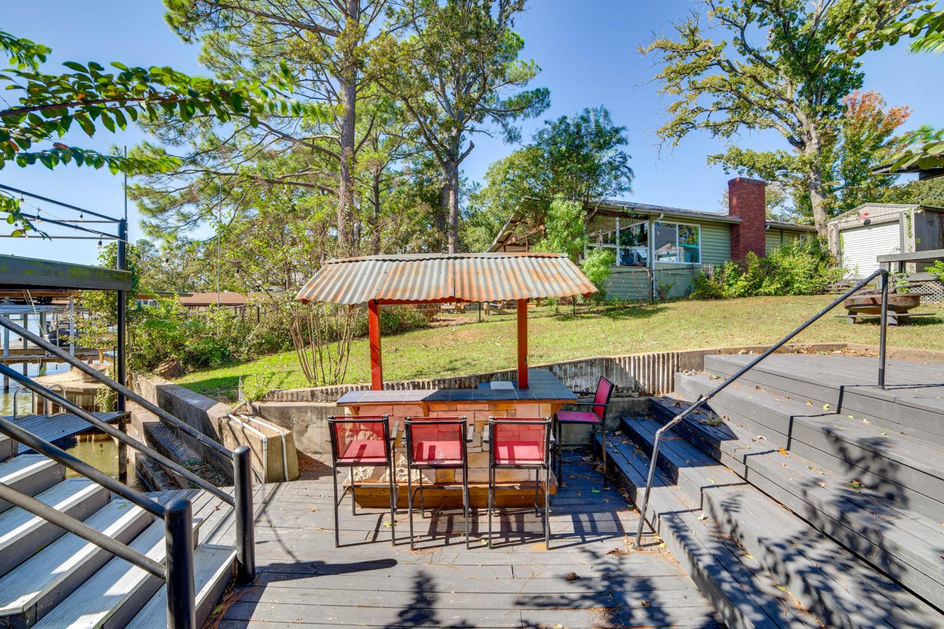 Private Dock and Outdoor Bar! Lakefront Tool A-Frame