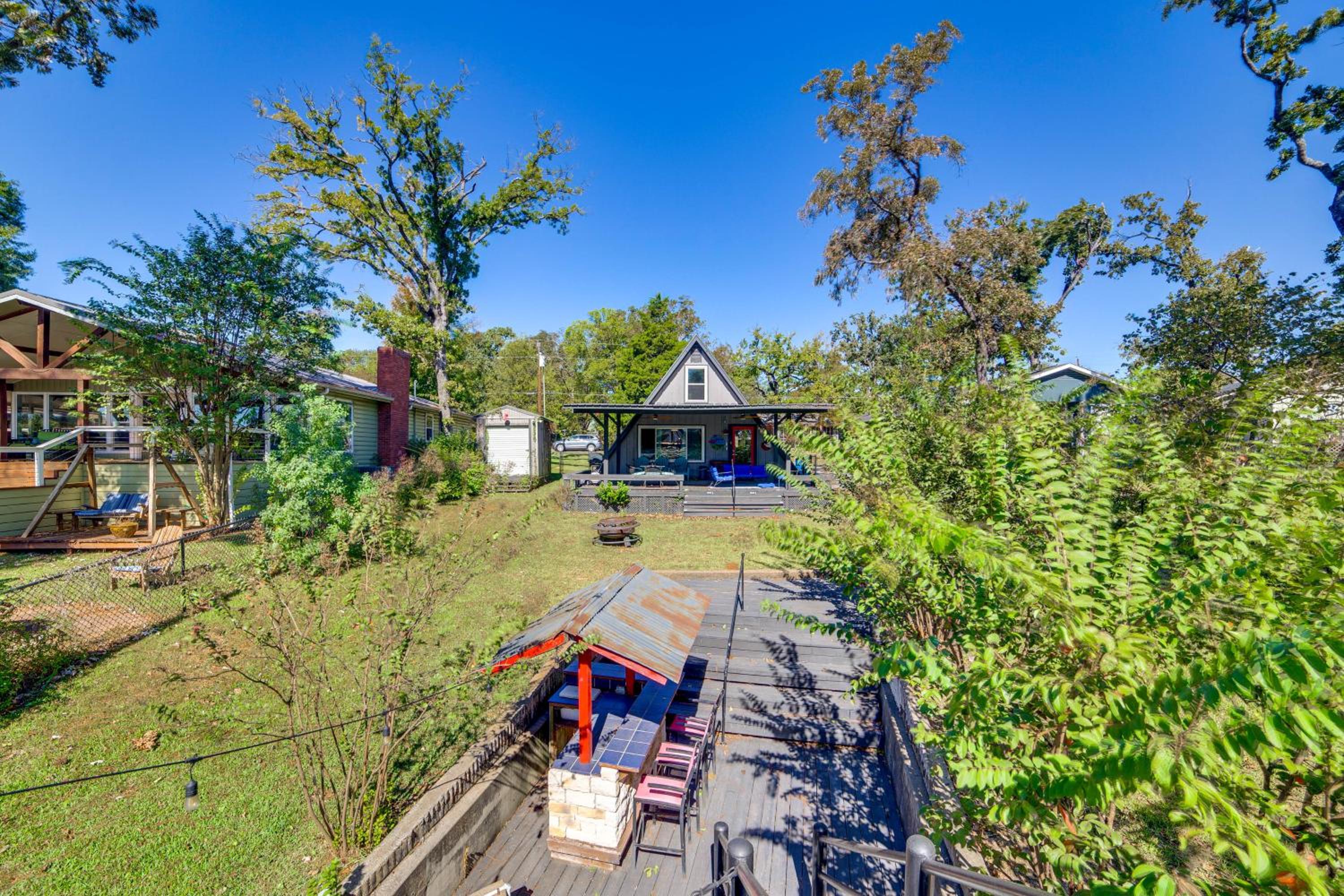 Private Dock and Outdoor Bar! Lakefront Tool A-Frame
