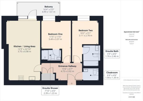 Modern 2-Bed 2-Bath Apartment in Central Ashford
