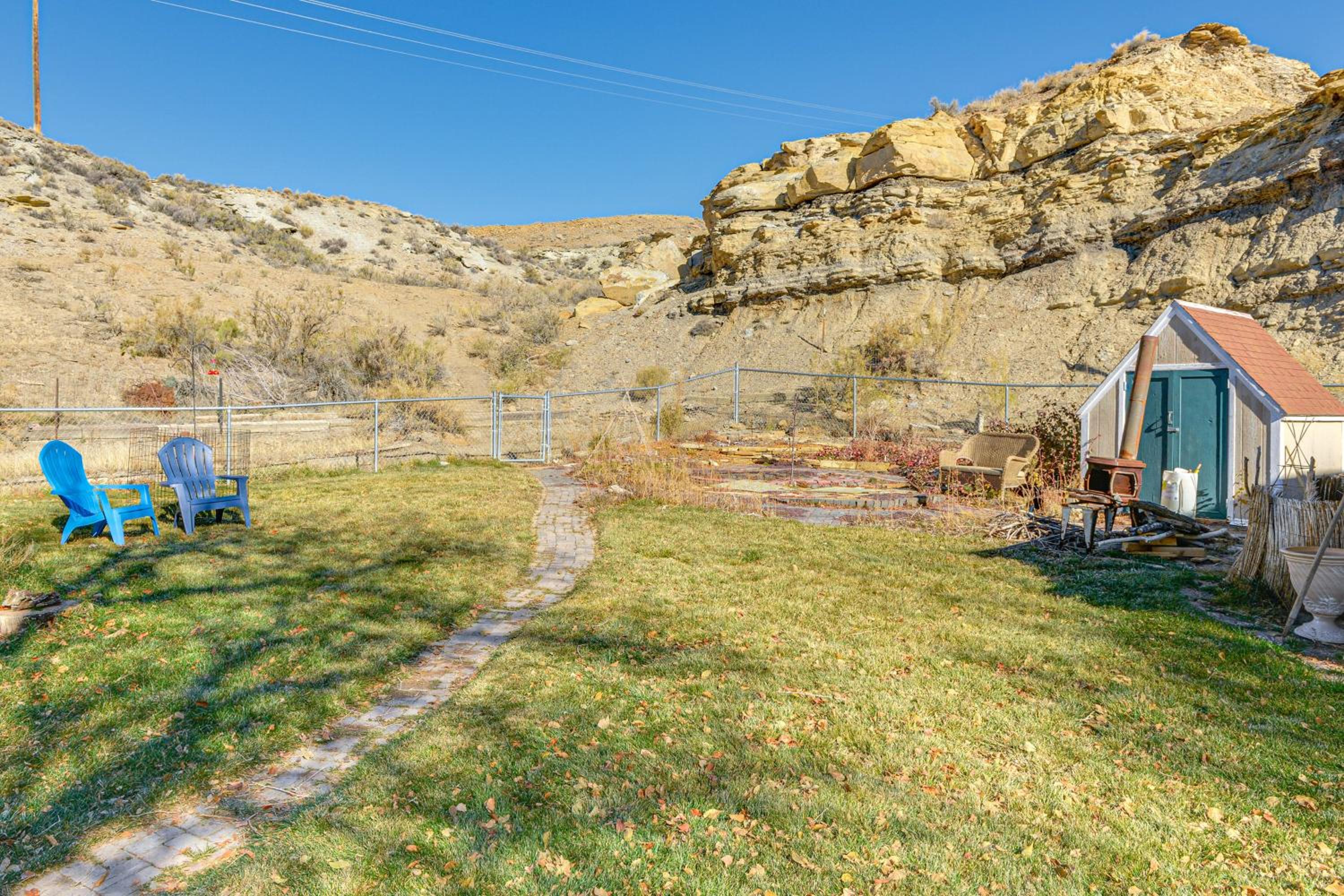 Trail Access On-Site! Scenic Rock Springs Getaway