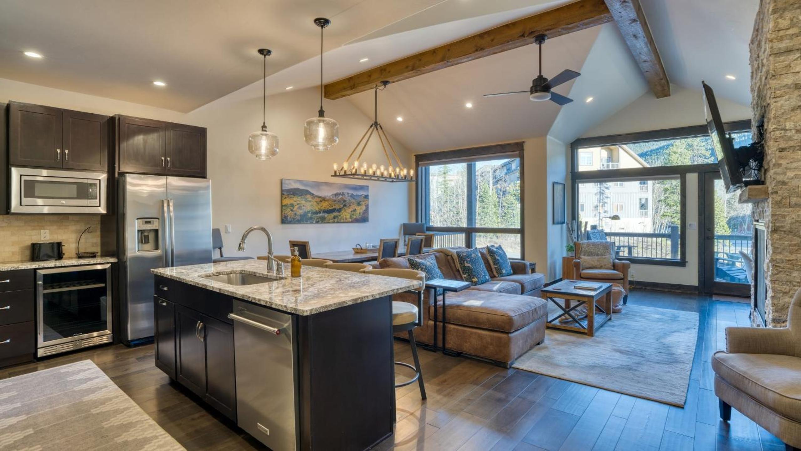Fireplace Game Room Mountain Views Near Golf Dining Keystone River Run by AvantStay