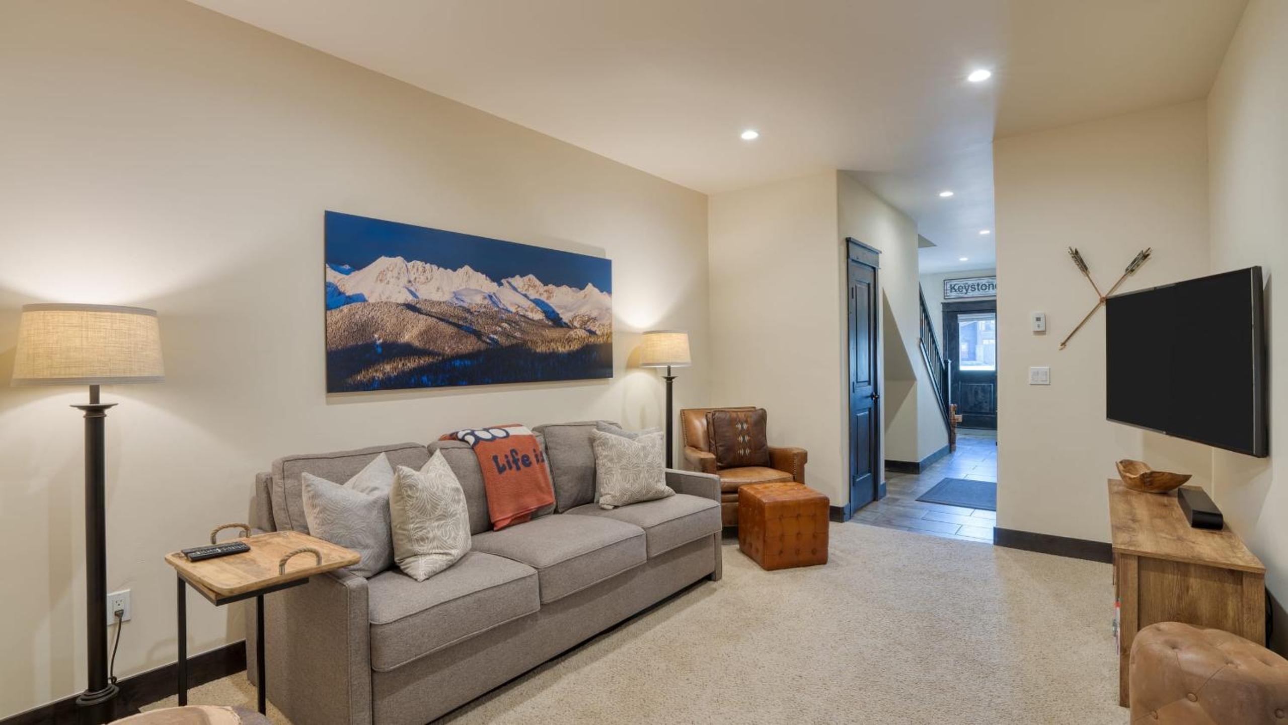 Fireplace Game Room Mountain Views Near Golf Dining Keystone River Run by AvantStay