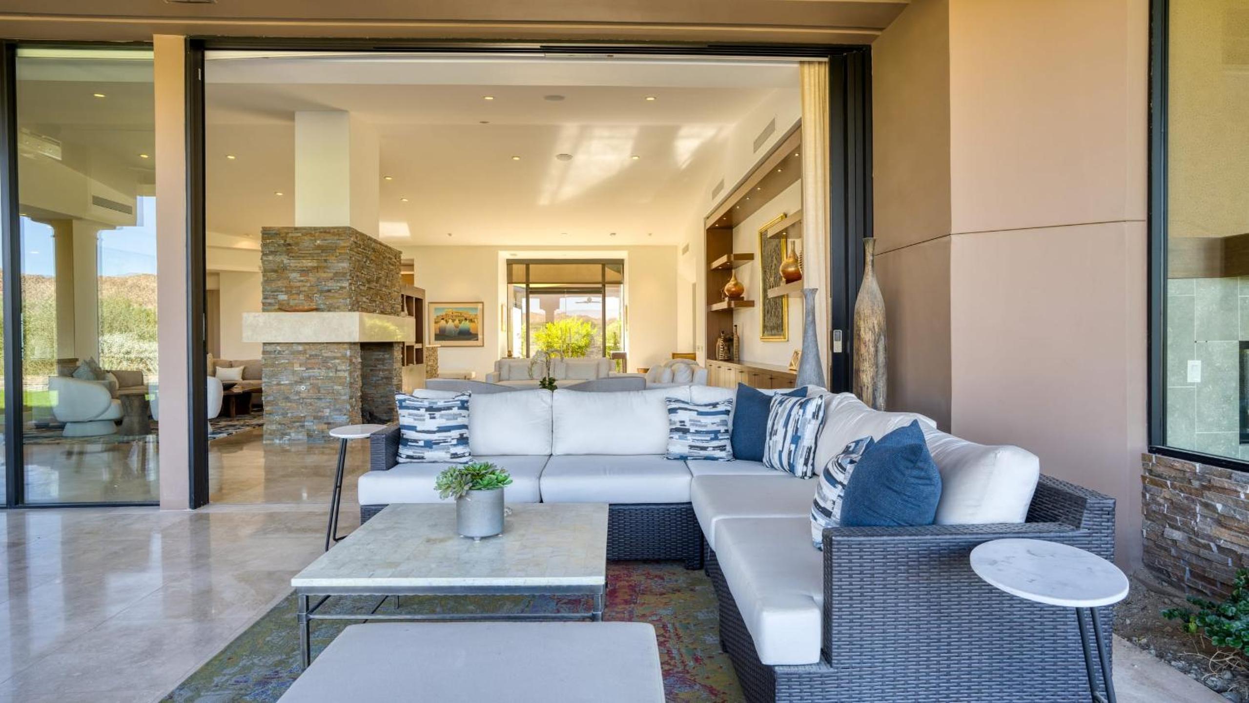 Elegant Palm Desert Escape w Pool Casita Outdoor Lounge The Giraffe View House at The Reserve