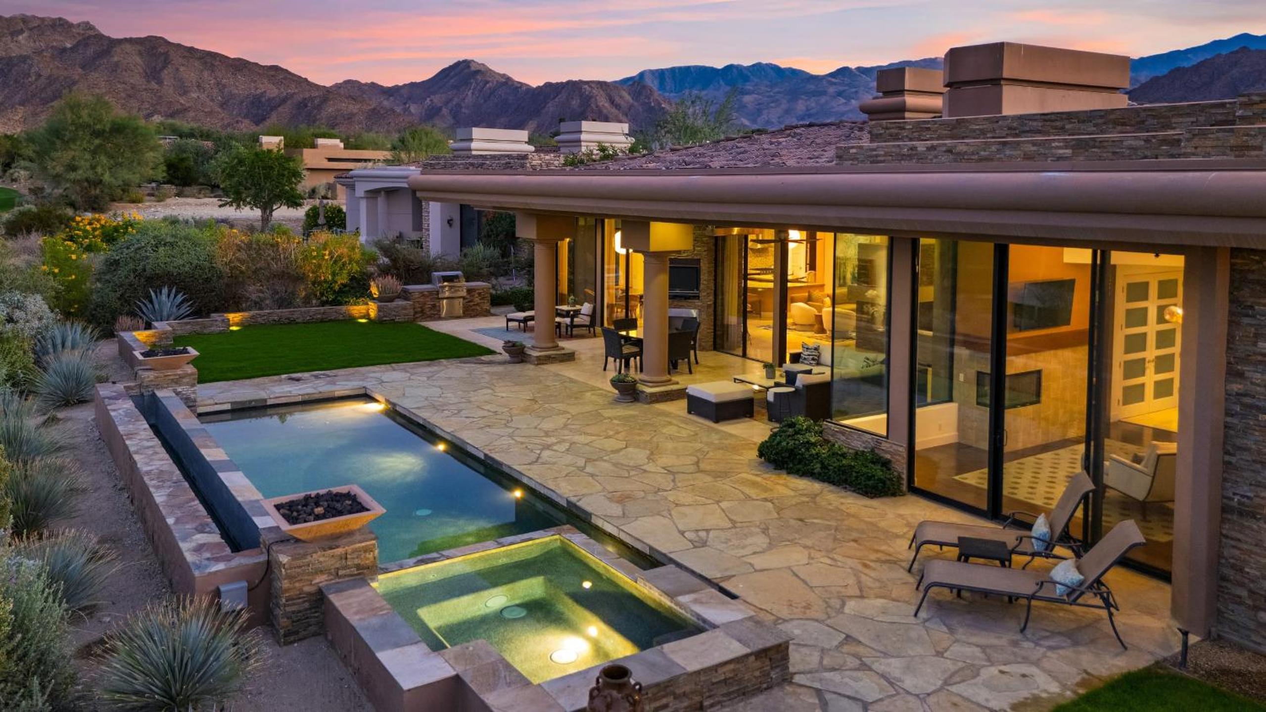 Elegant Palm Desert Escape w Pool Casita Outdoor Lounge The Giraffe View House at The Reserve