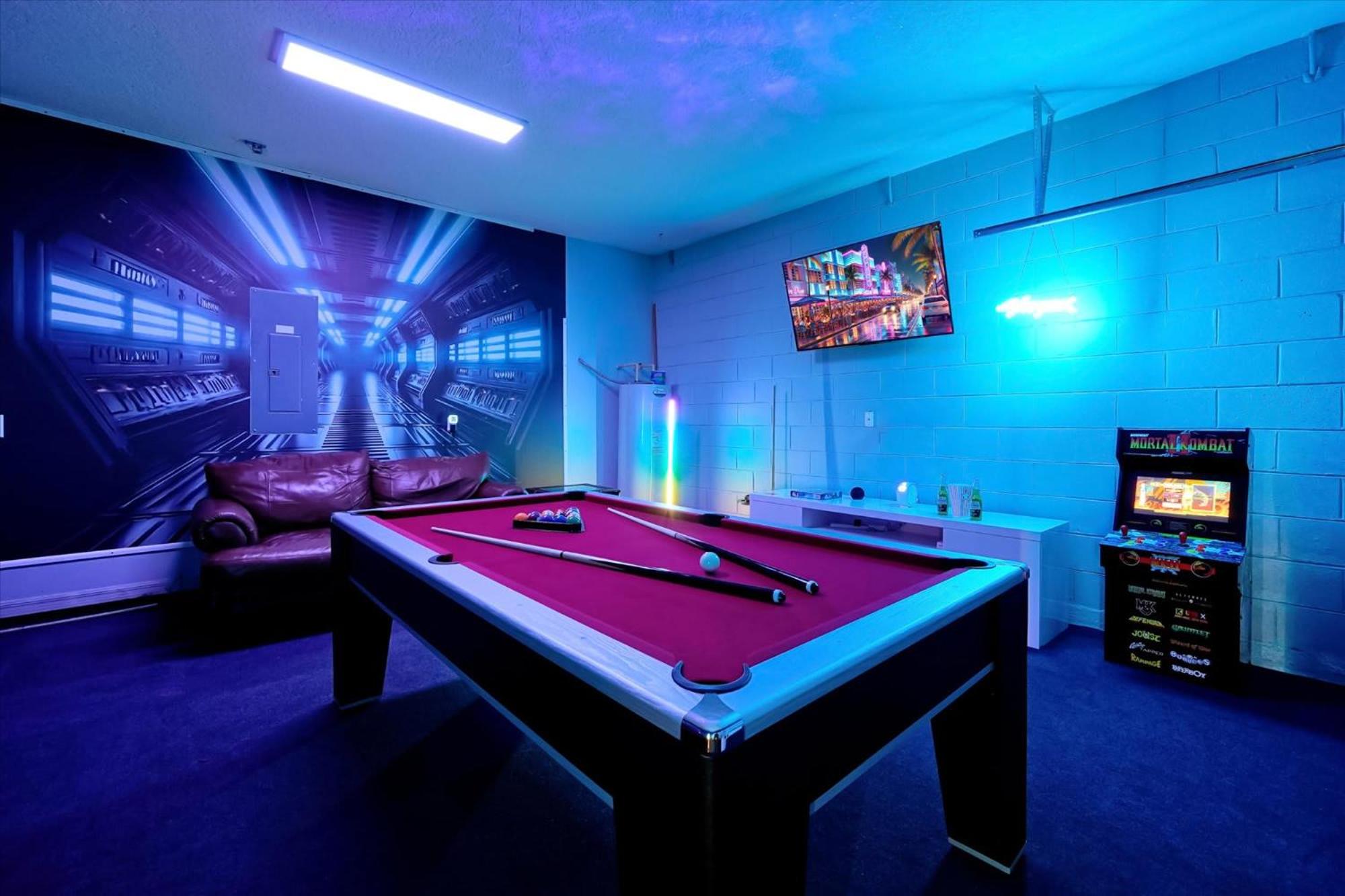 Family-Friendly 6-Bedroom Villa with Pool Game Room and Themed Bedrooms at Emerald Island Resort