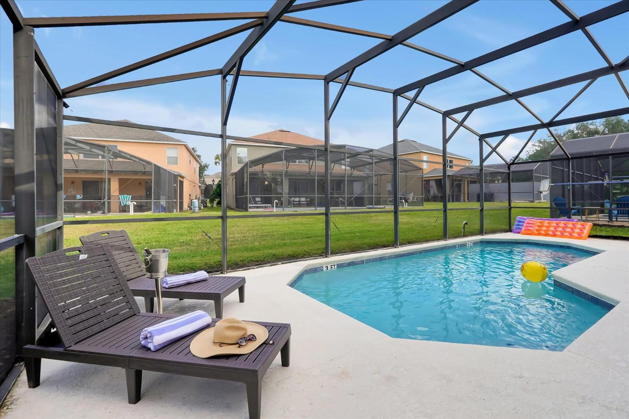 Family-Friendly 6-Bedroom Villa with Pool Game Room and Themed Bedrooms at Emerald Island Resort